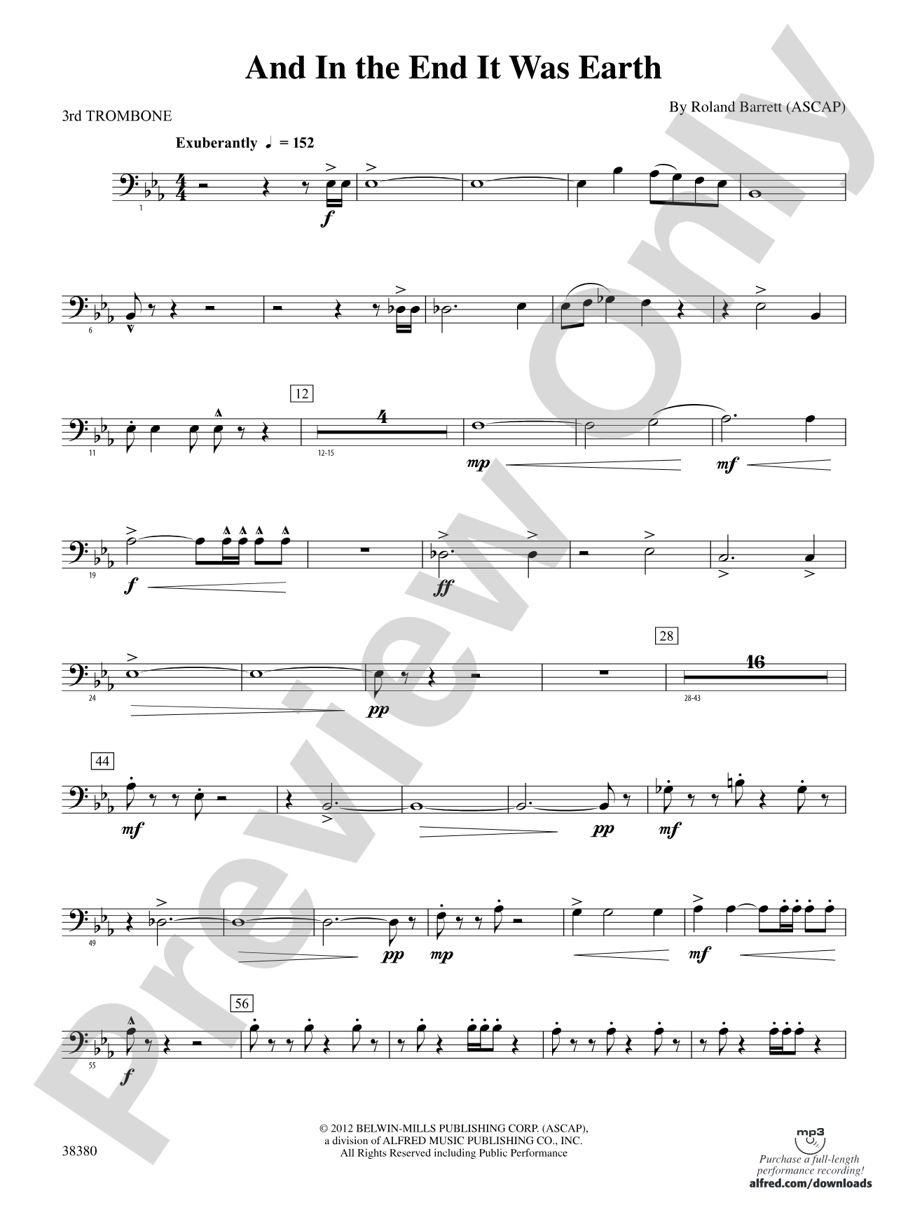 And in the End It Was Earth: 3rd Trombone