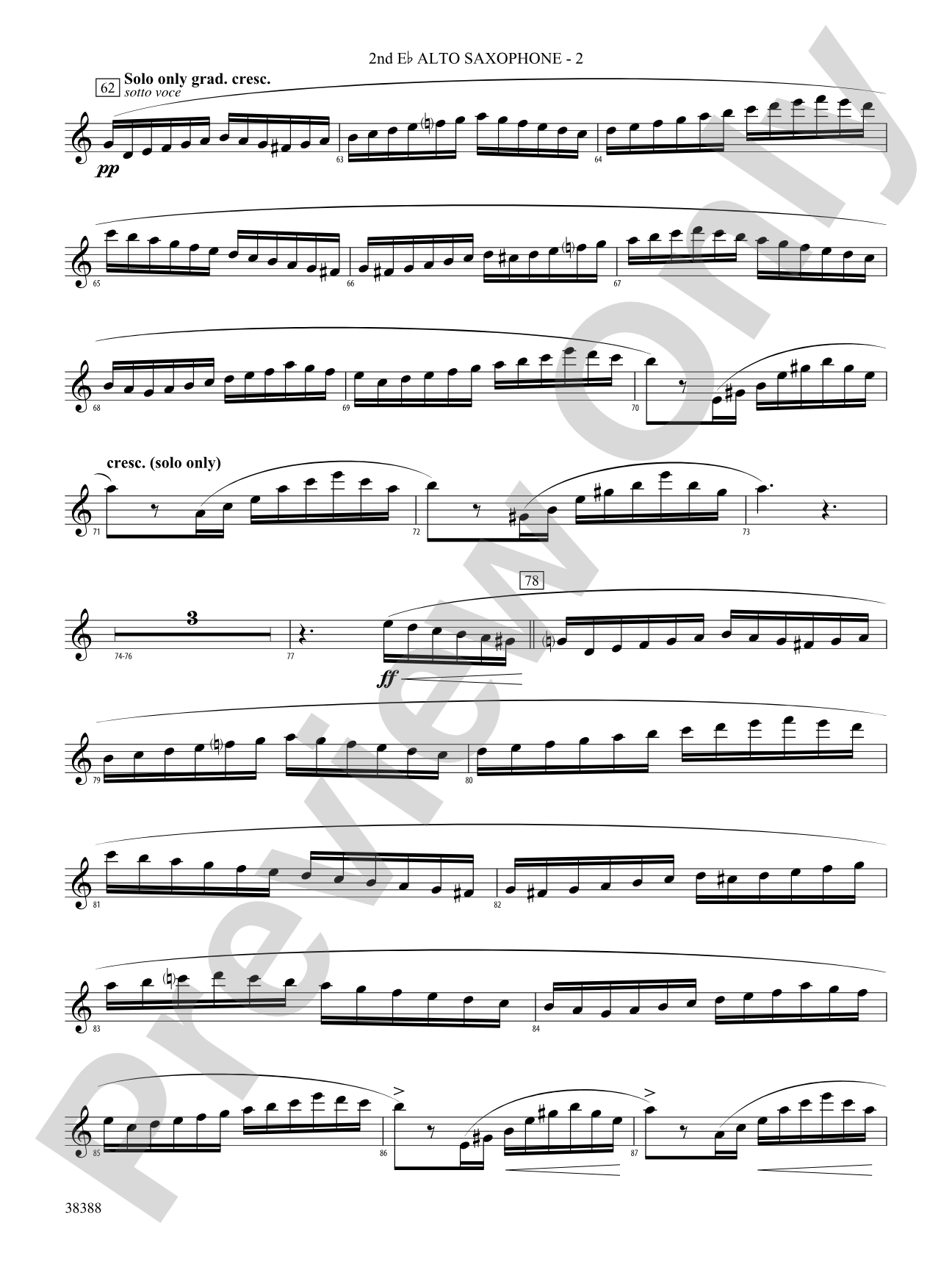 Napoli: 2nd E-flat Alto Saxophone