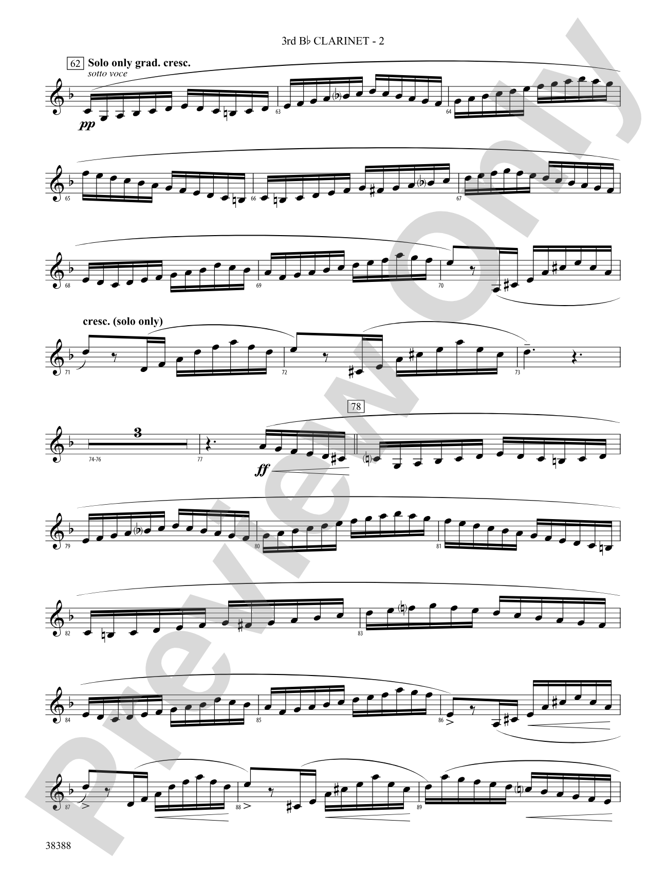 Napoli: 3rd B-flat Clarinet