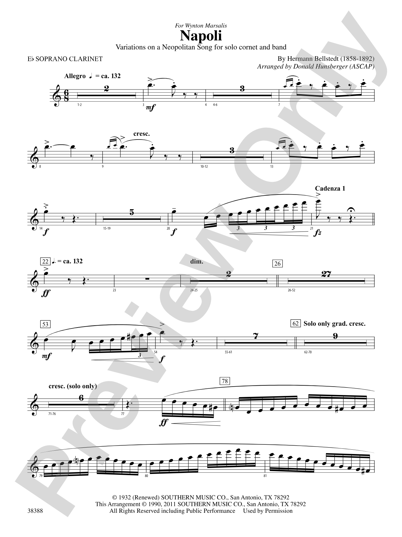 Napoli: E-flat Soprano Clarinet
