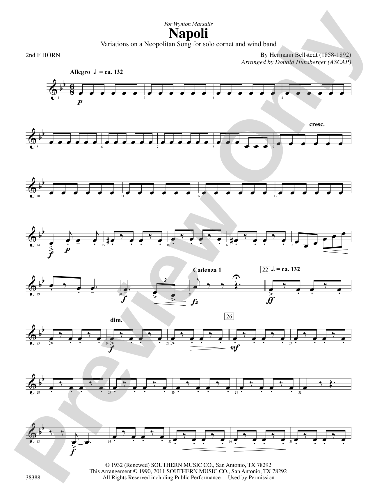 Napoli: 2nd F Horn