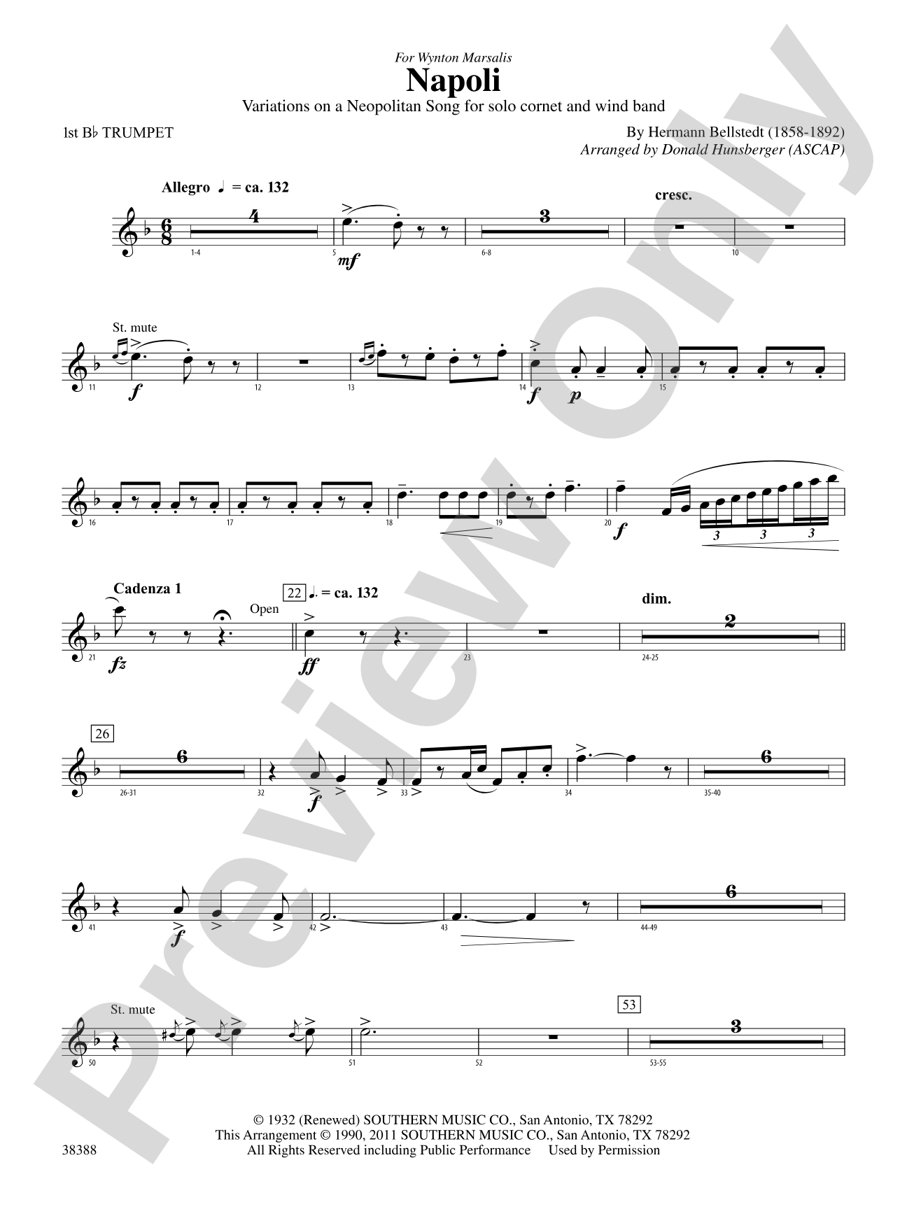 Napoli: 1st B-flat Trumpet