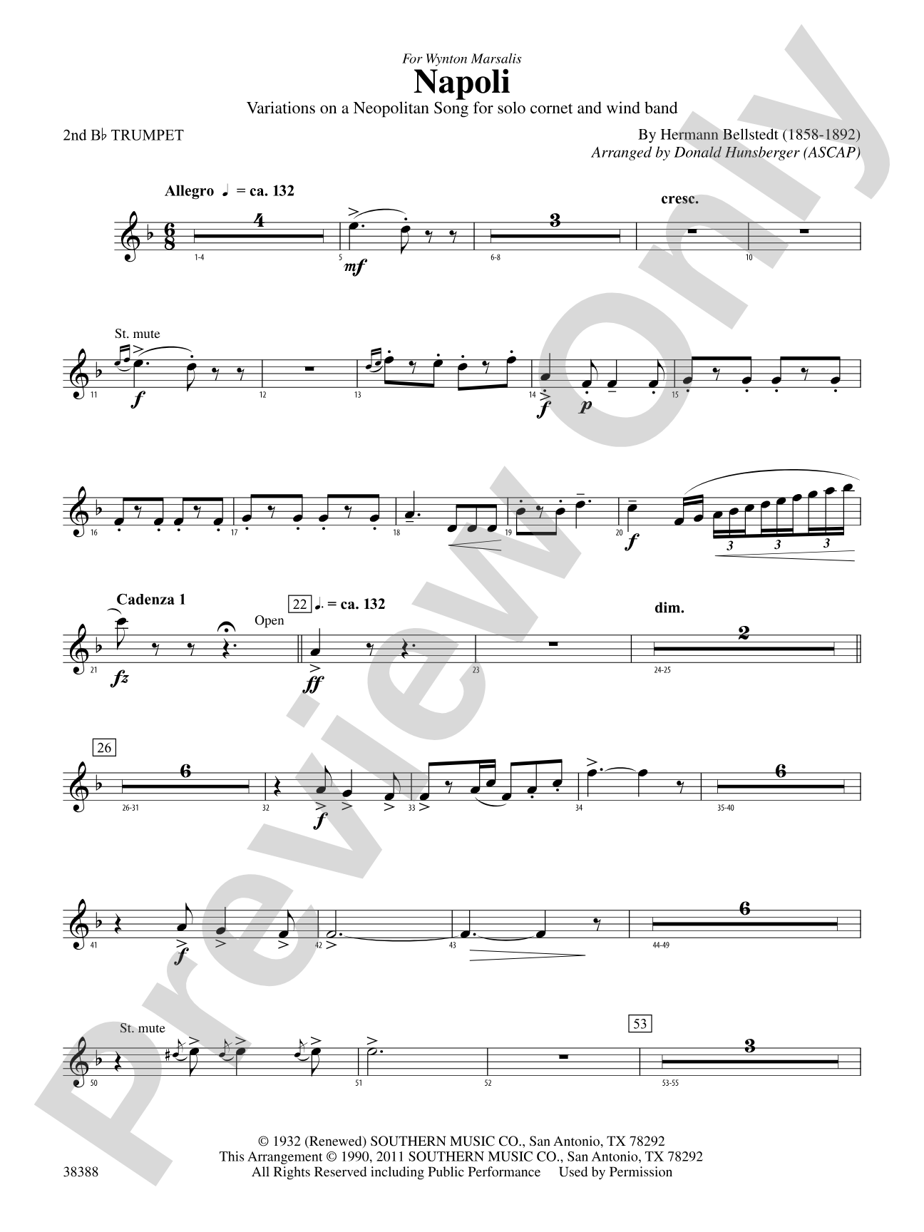 Napoli: 2nd B-flat Trumpet