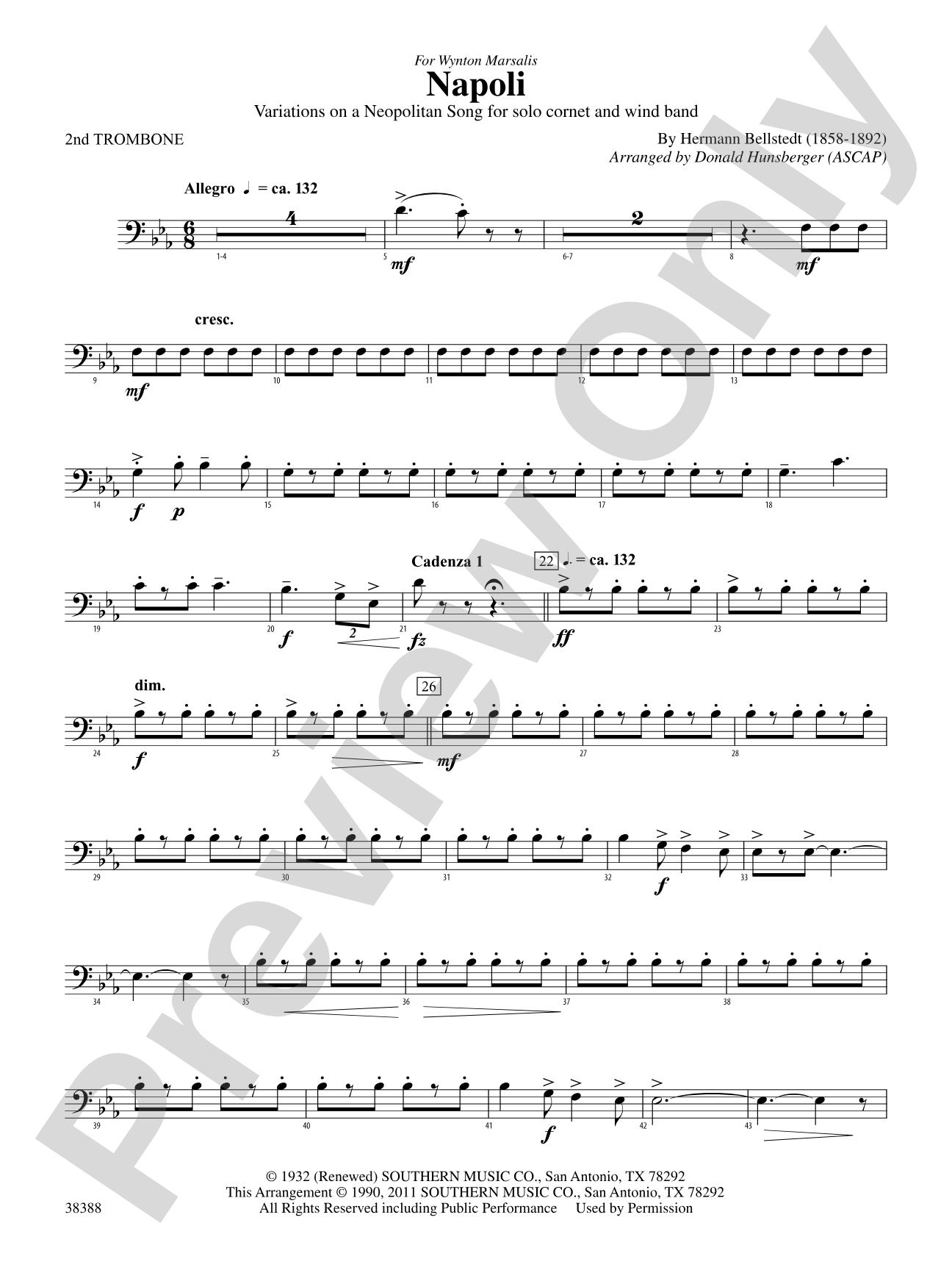 Napoli: 2nd Trombone