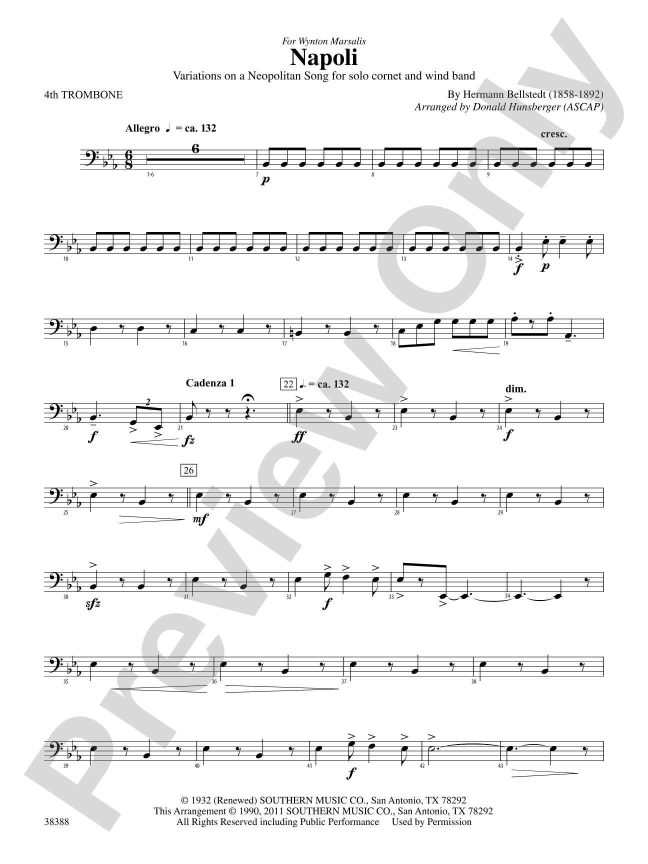 Napoli: 4th Trombone