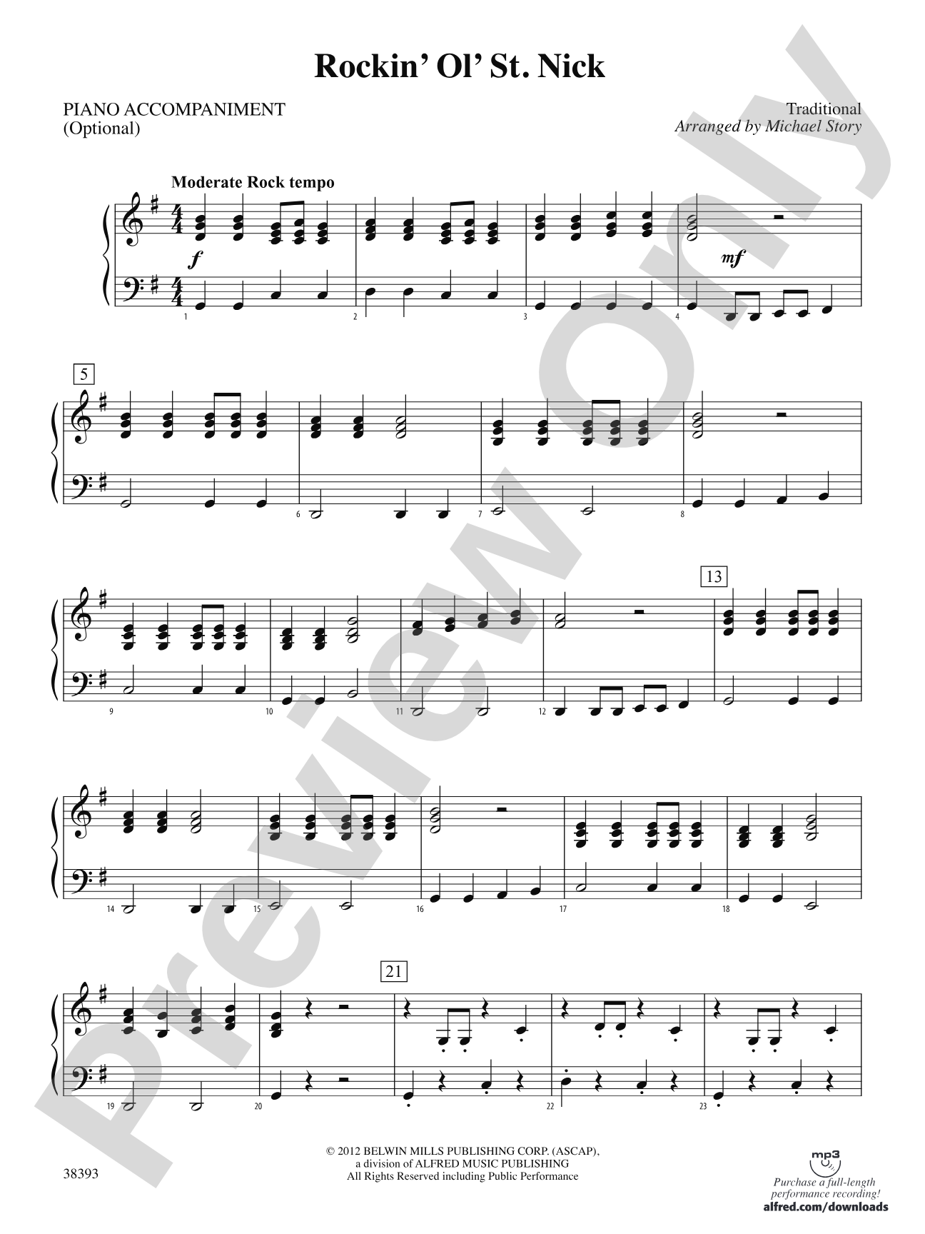 Rockin' Ol' St. Nick: Piano Accompaniment