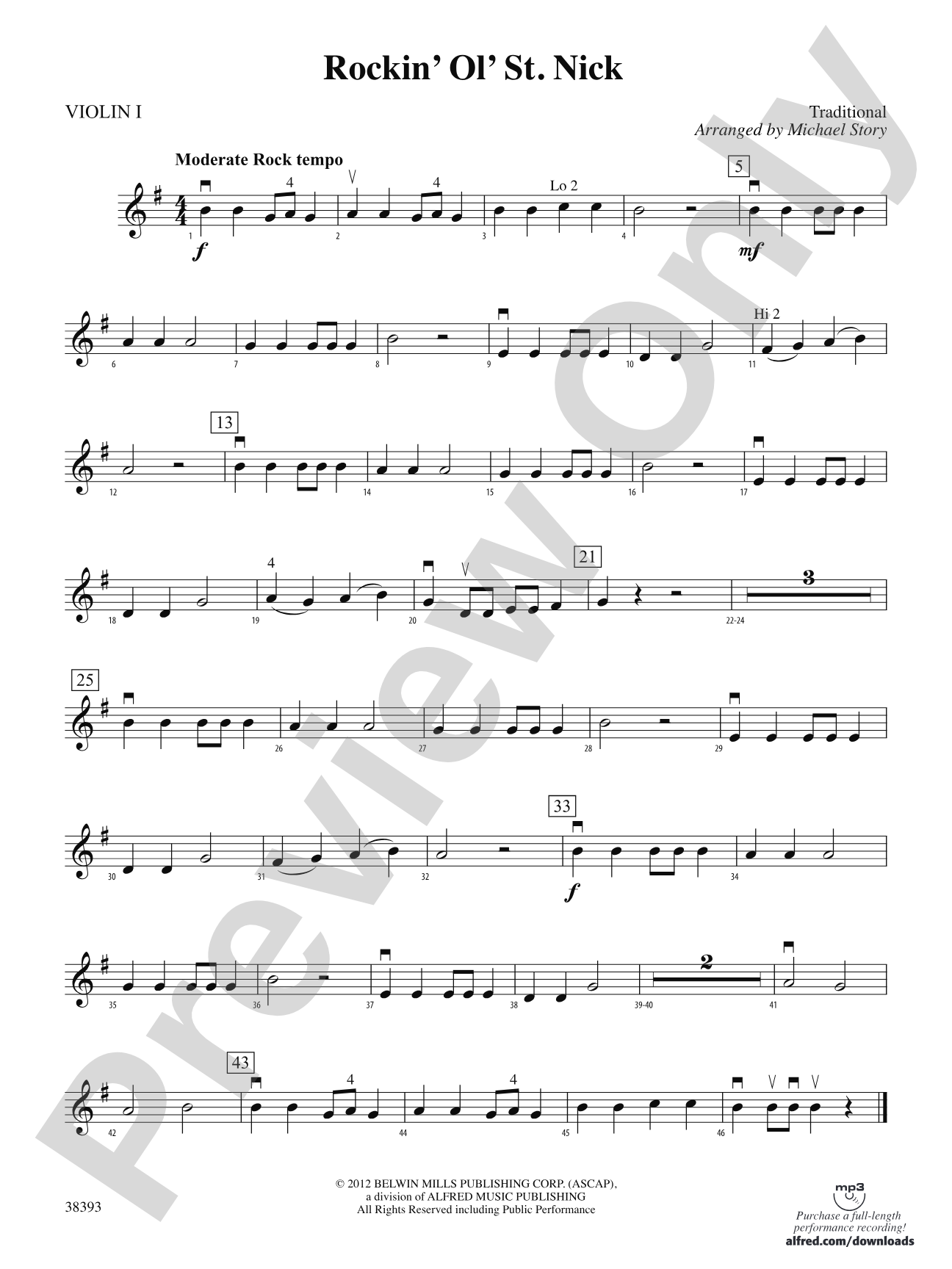 Rockin' Ol' St. Nick: 1st Violin