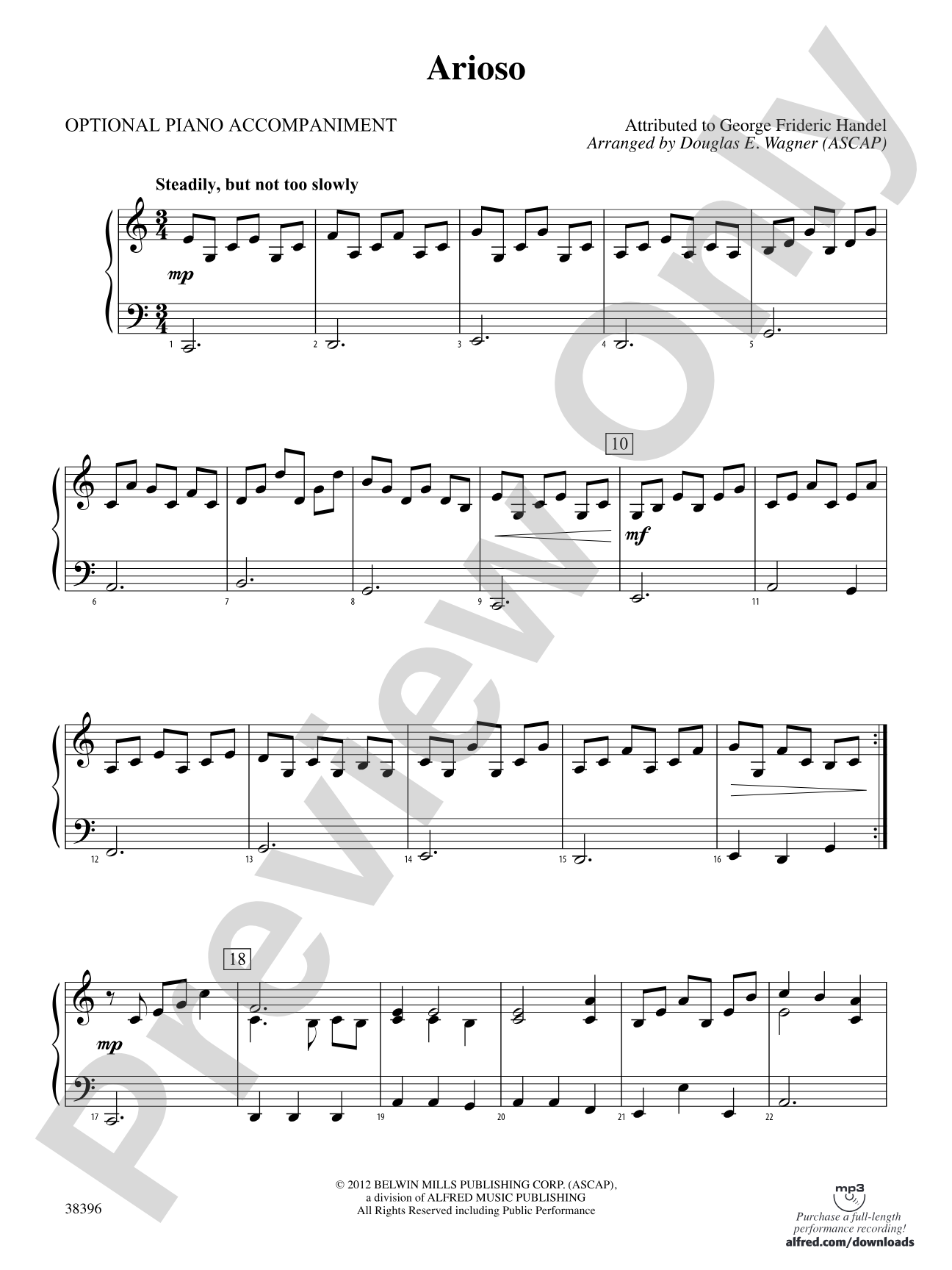 Arioso: Piano Accompaniment