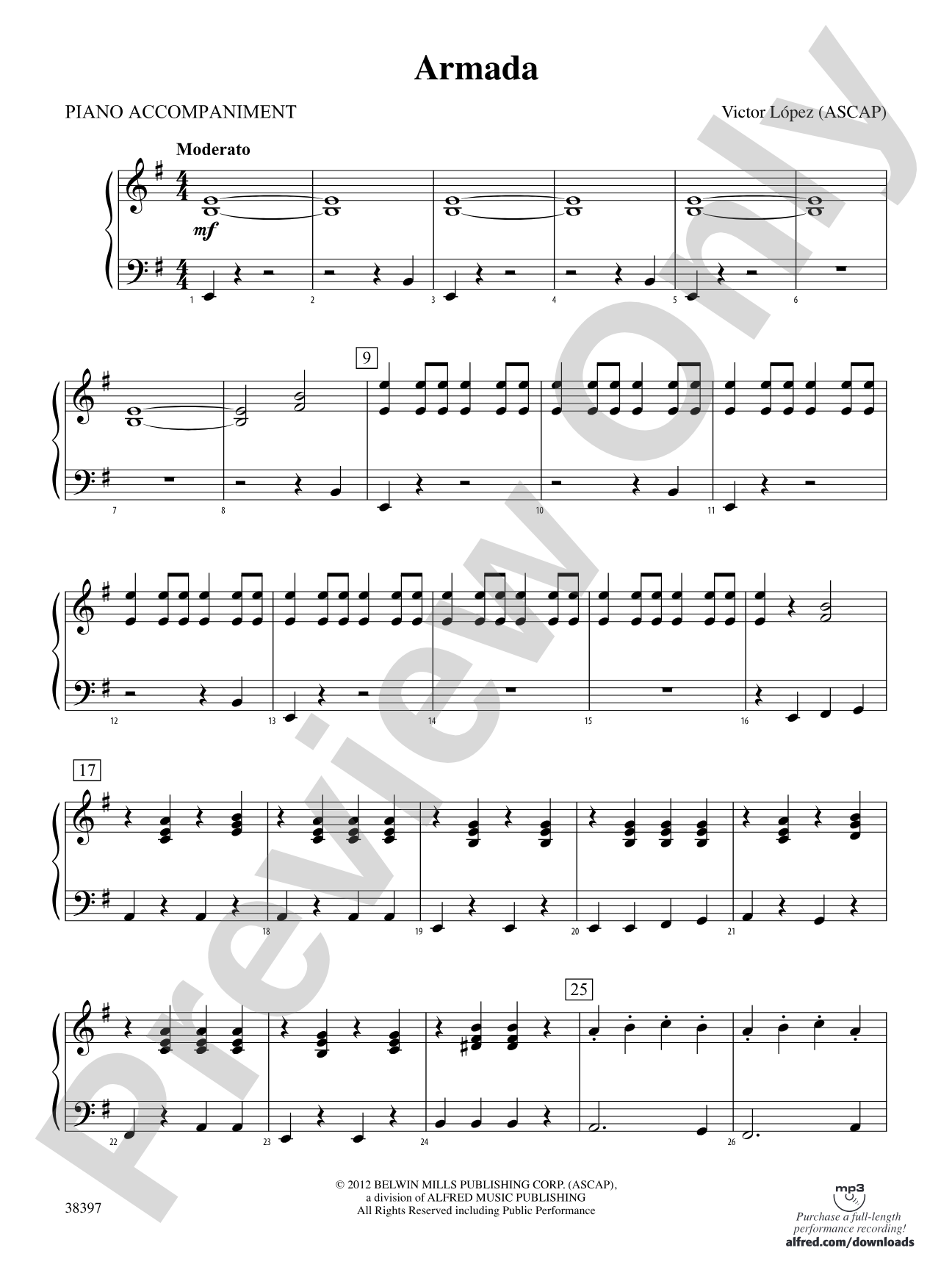 Armada: Piano Accompaniment