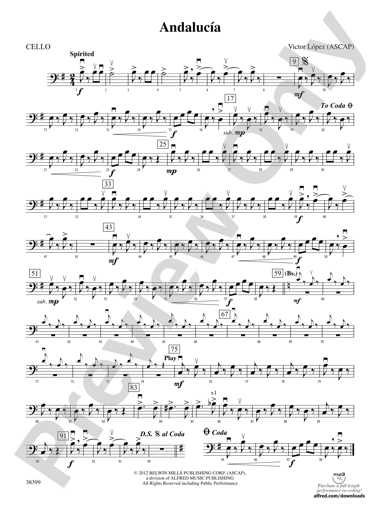 Andalucía: Cello