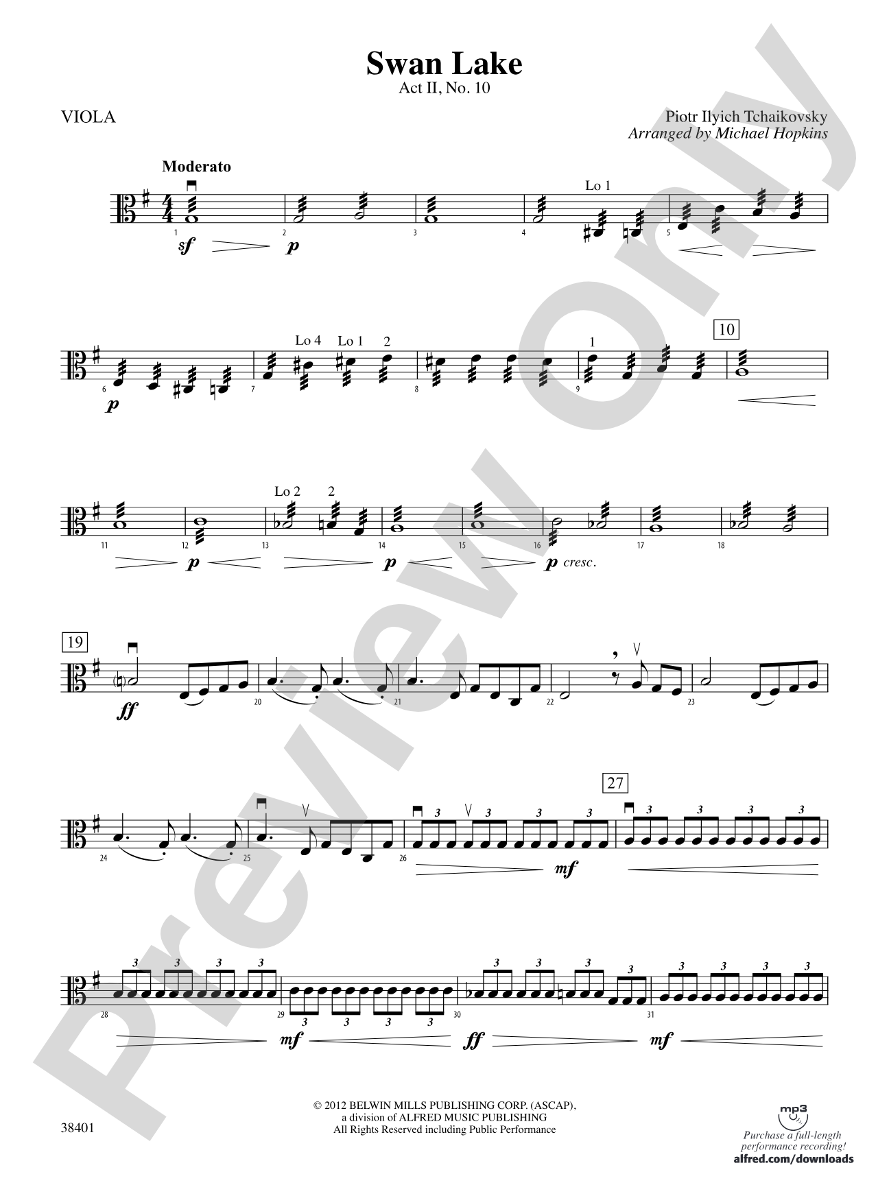 Swan Lake: Viola