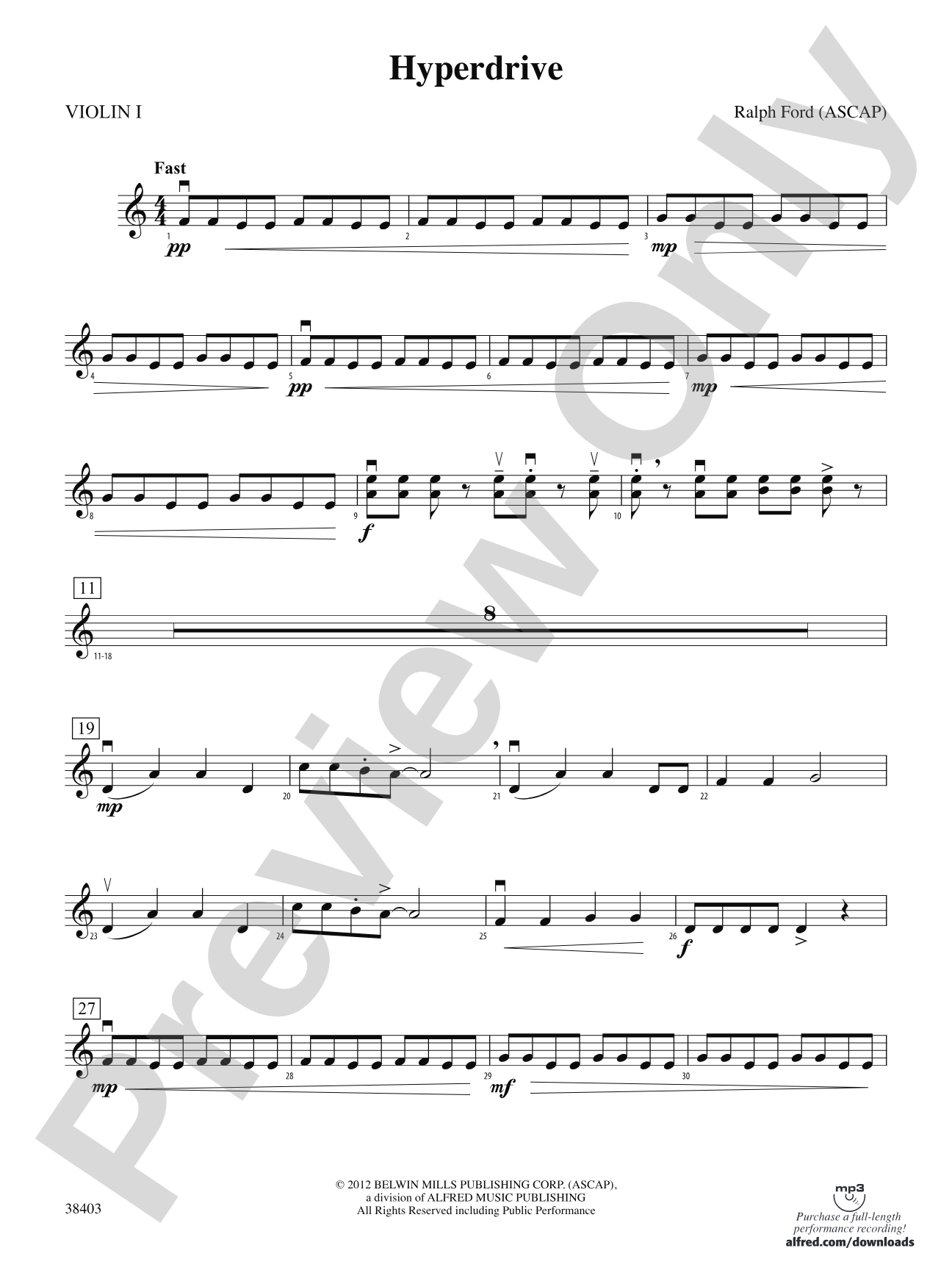 Hyperdrive: 1st Violin
