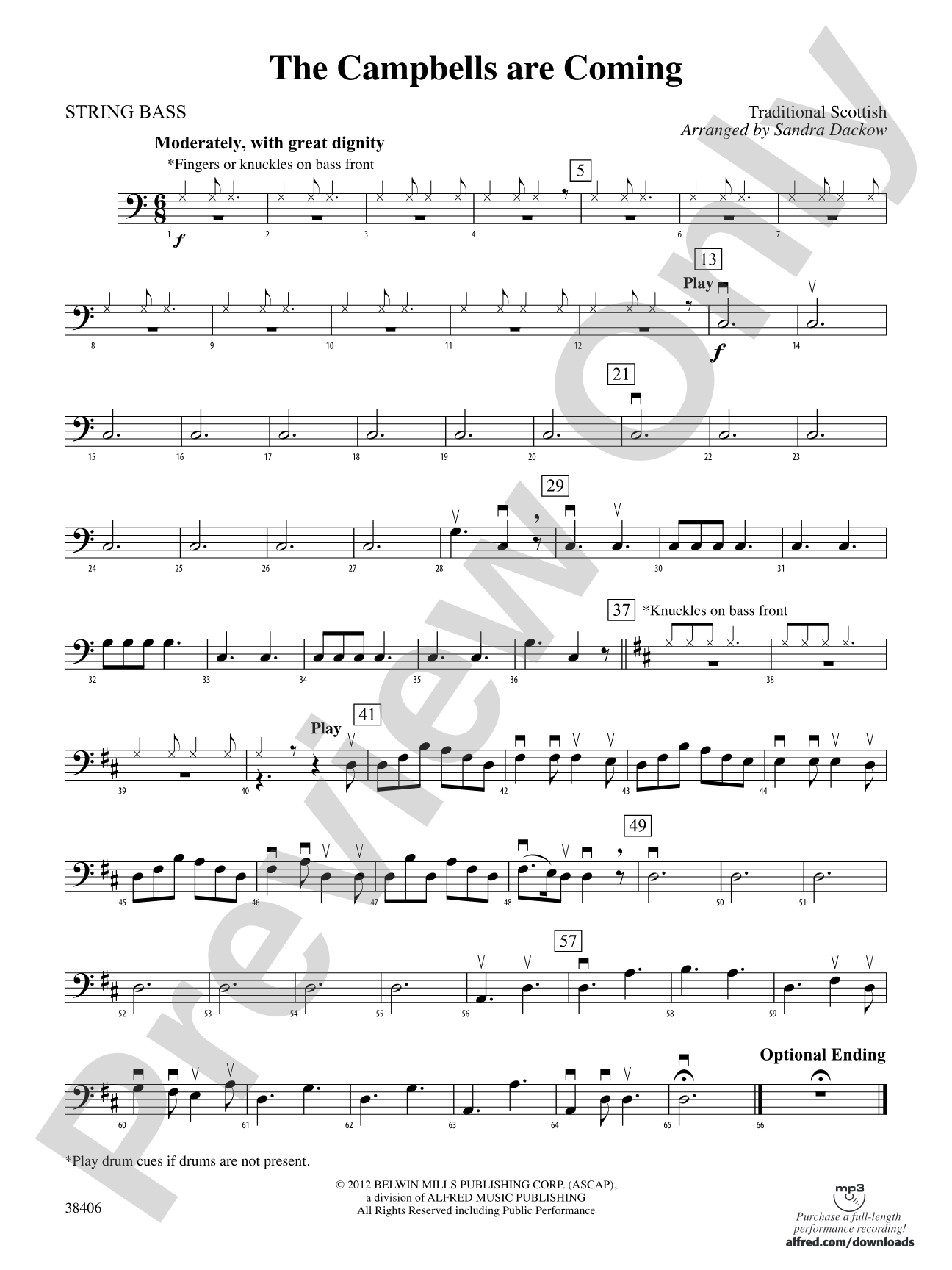 The Campbells are Coming: String Bass