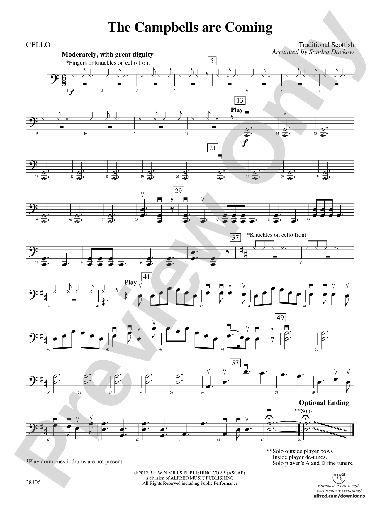 The Campbells are Coming: Cello