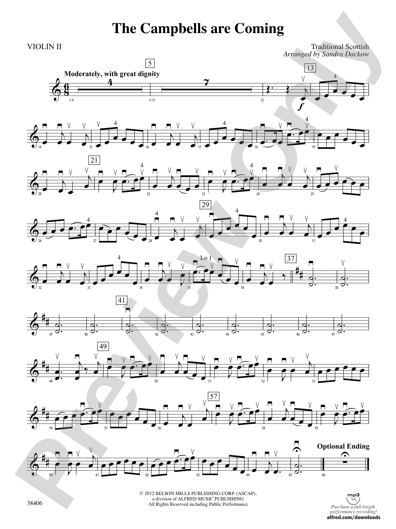 The Campbells are Coming: 2nd Violin