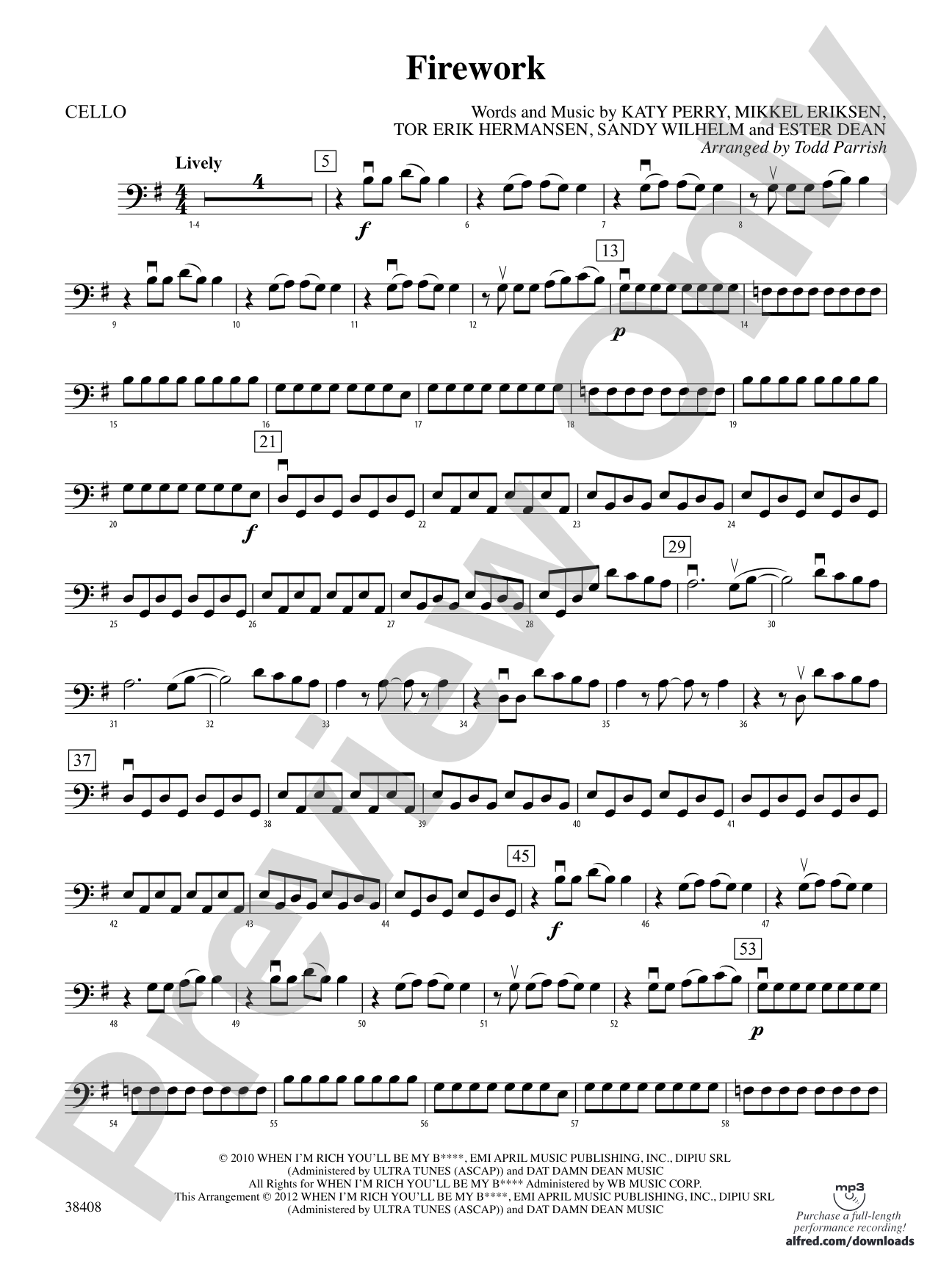 Firework: Cello