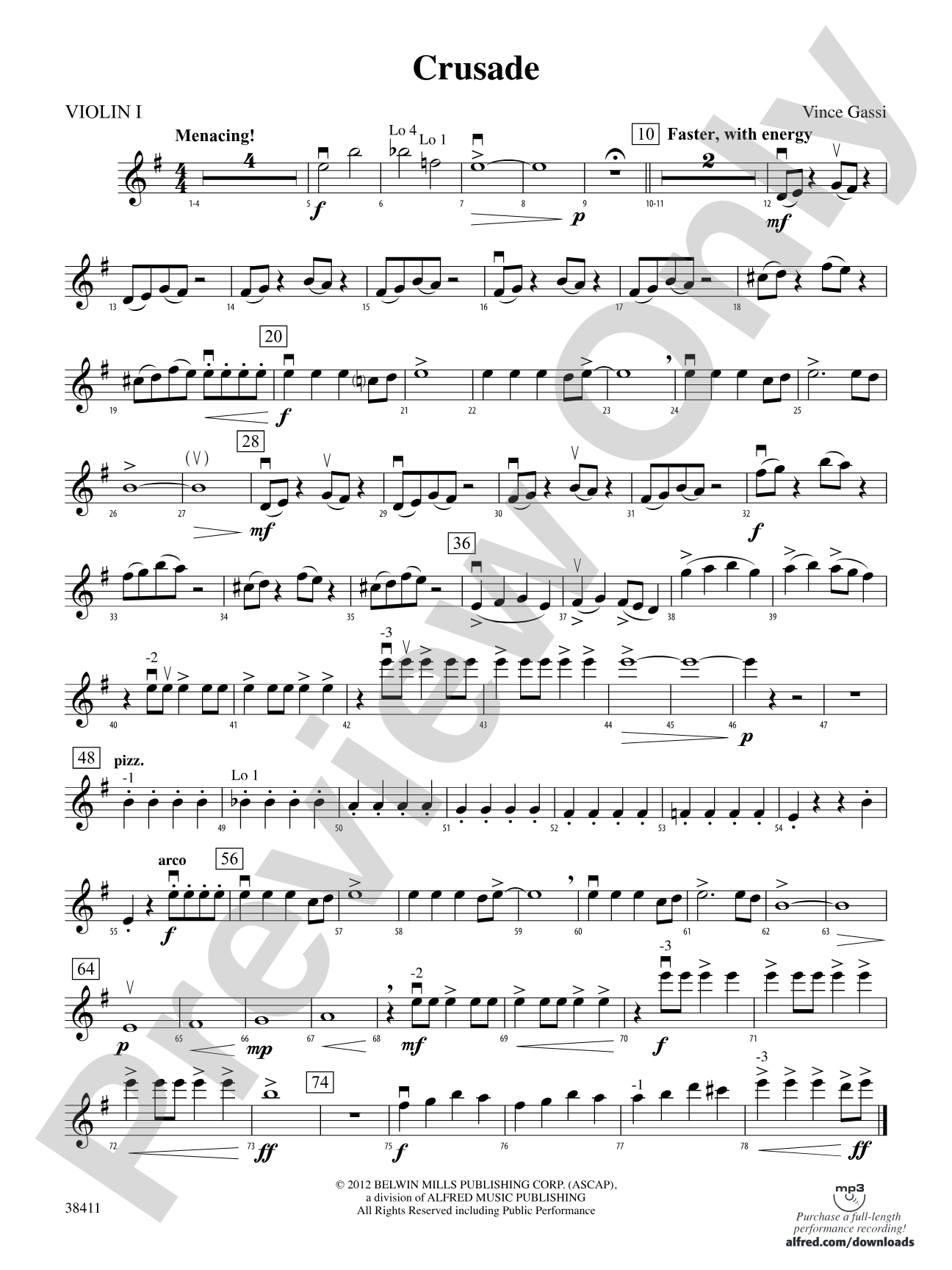 Crusade: 1st Violin