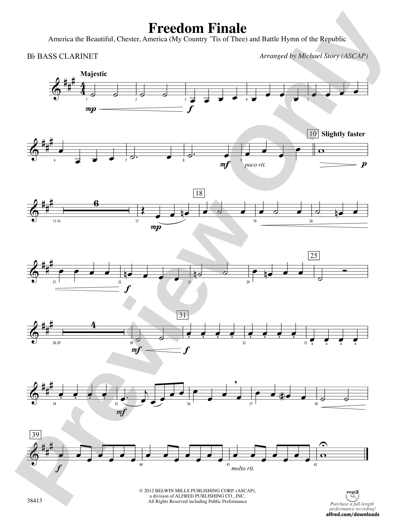 Freedom Finale: B-flat Bass Clarinet
