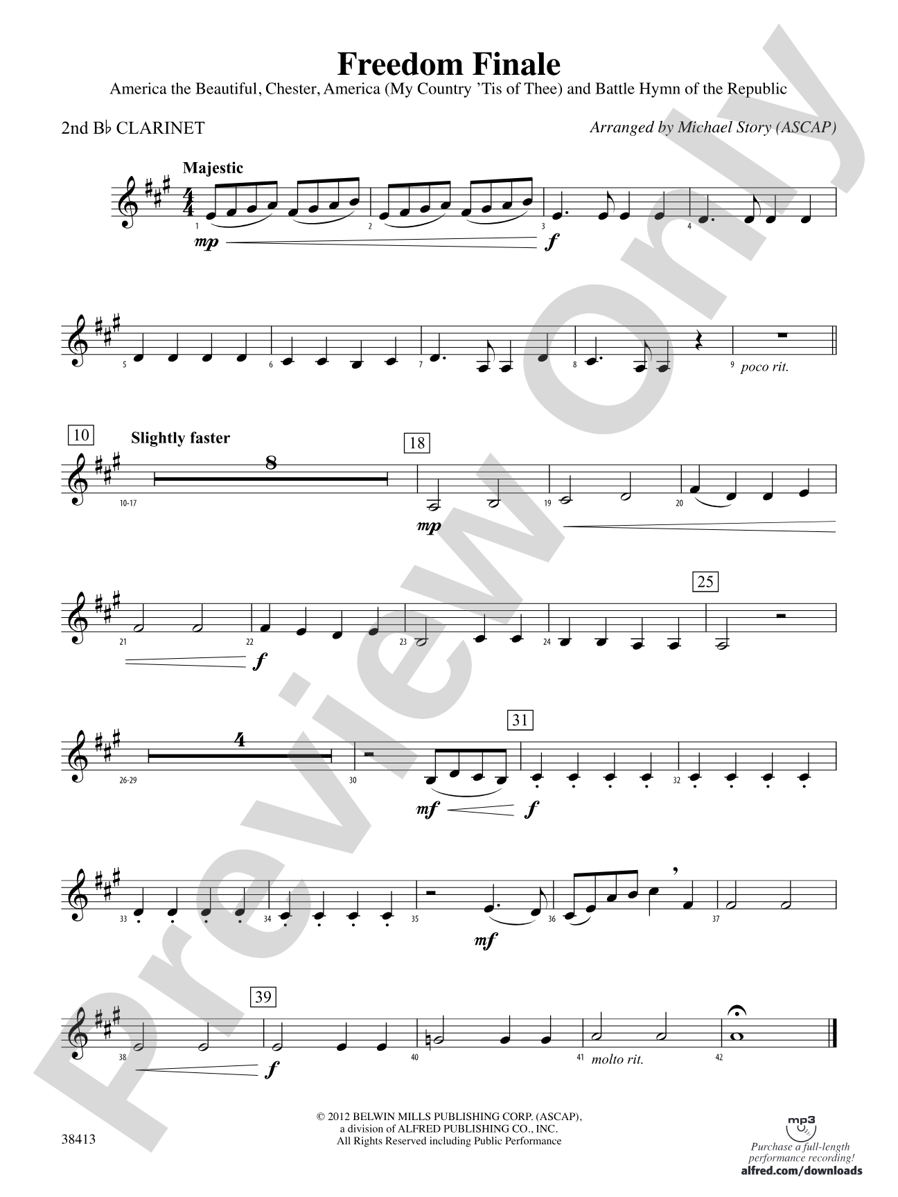 Freedom Finale: 2nd B-flat Clarinet