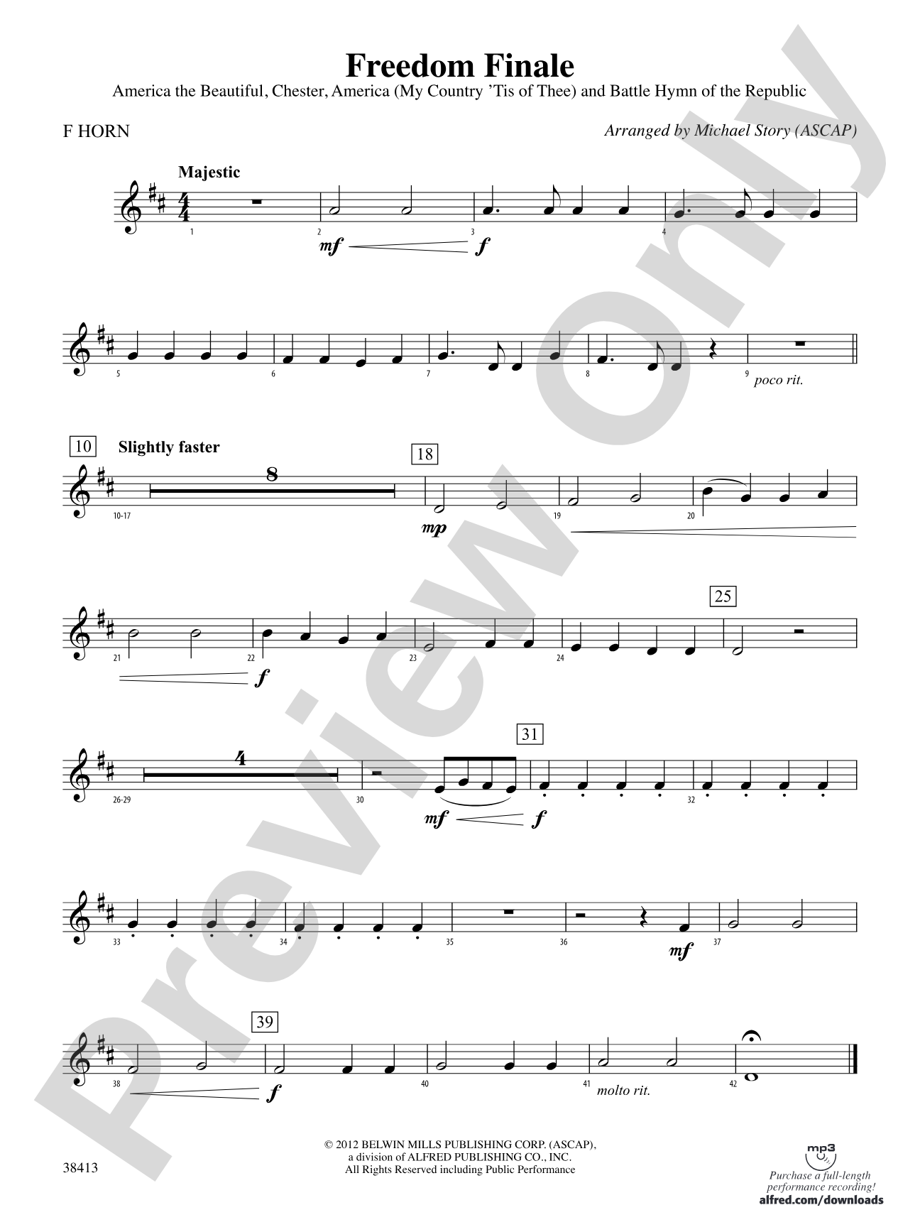 Freedom Finale: 1st F Horn