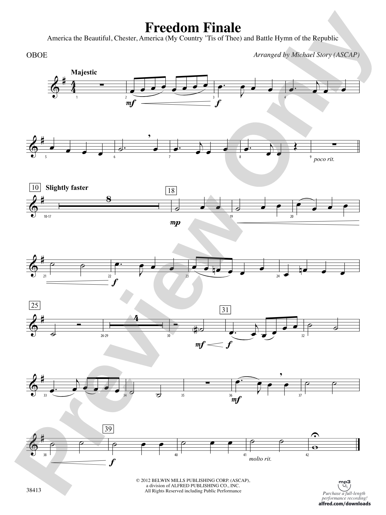 Freedom Finale: Oboe