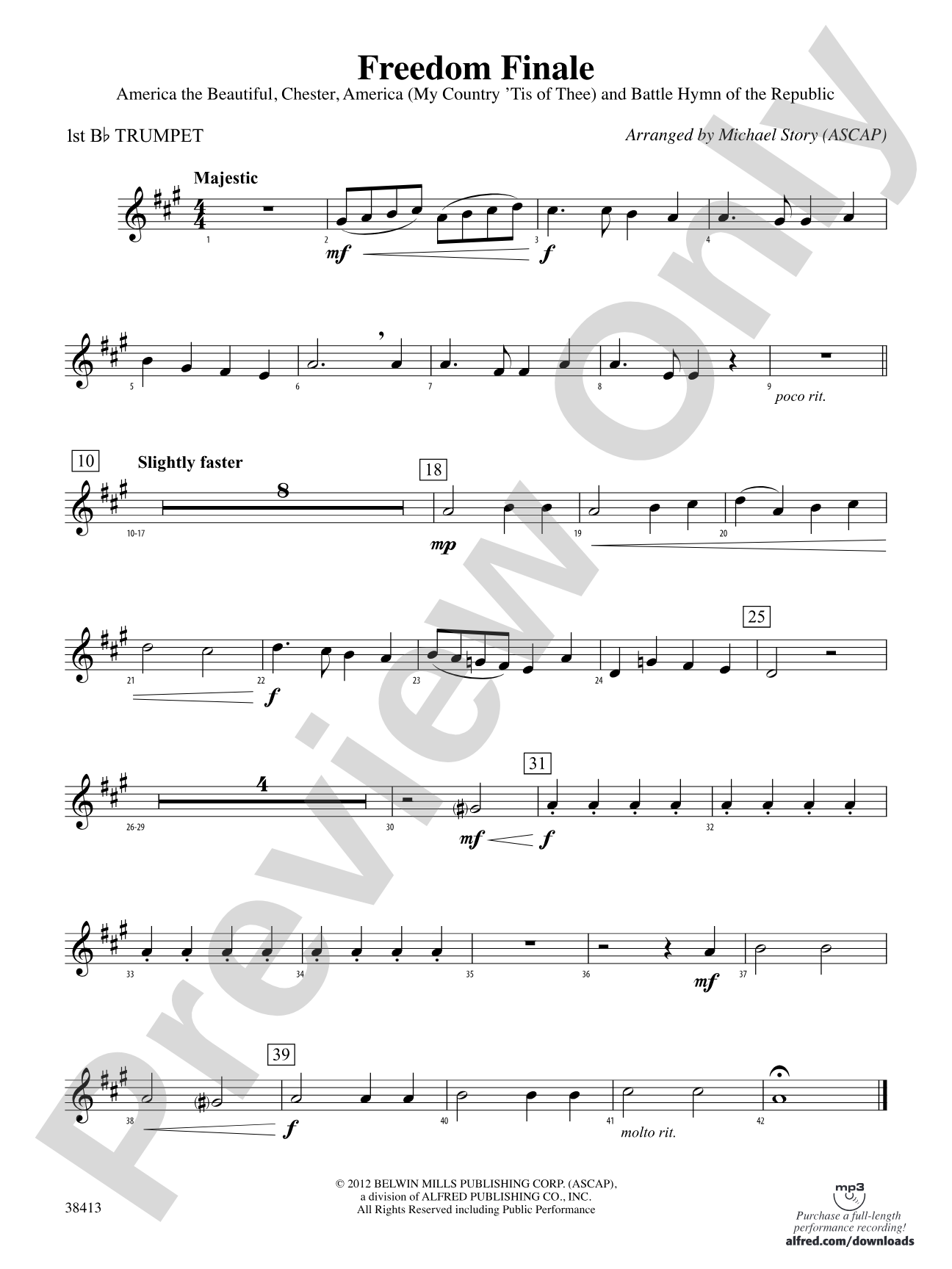 Freedom Finale: 1st B-flat Trumpet