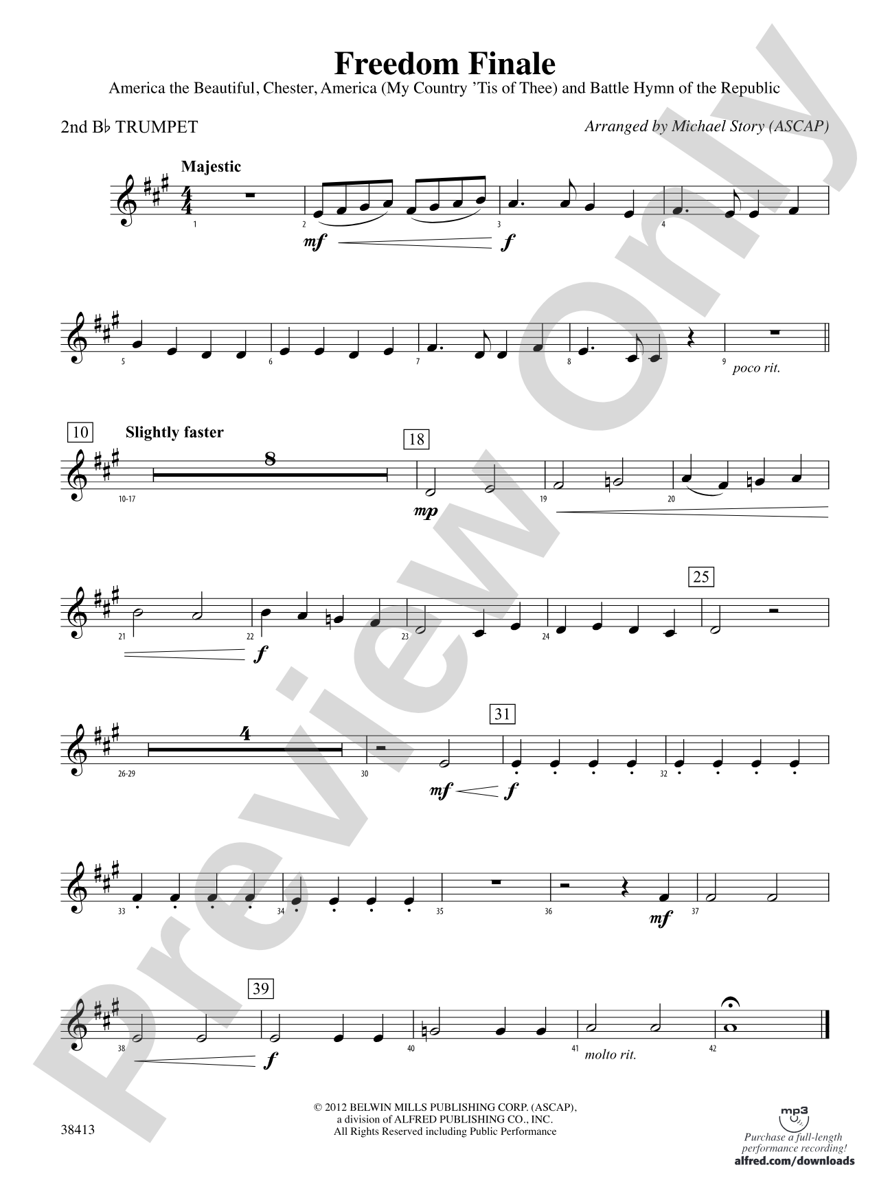 Freedom Finale: 2nd B-flat Trumpet