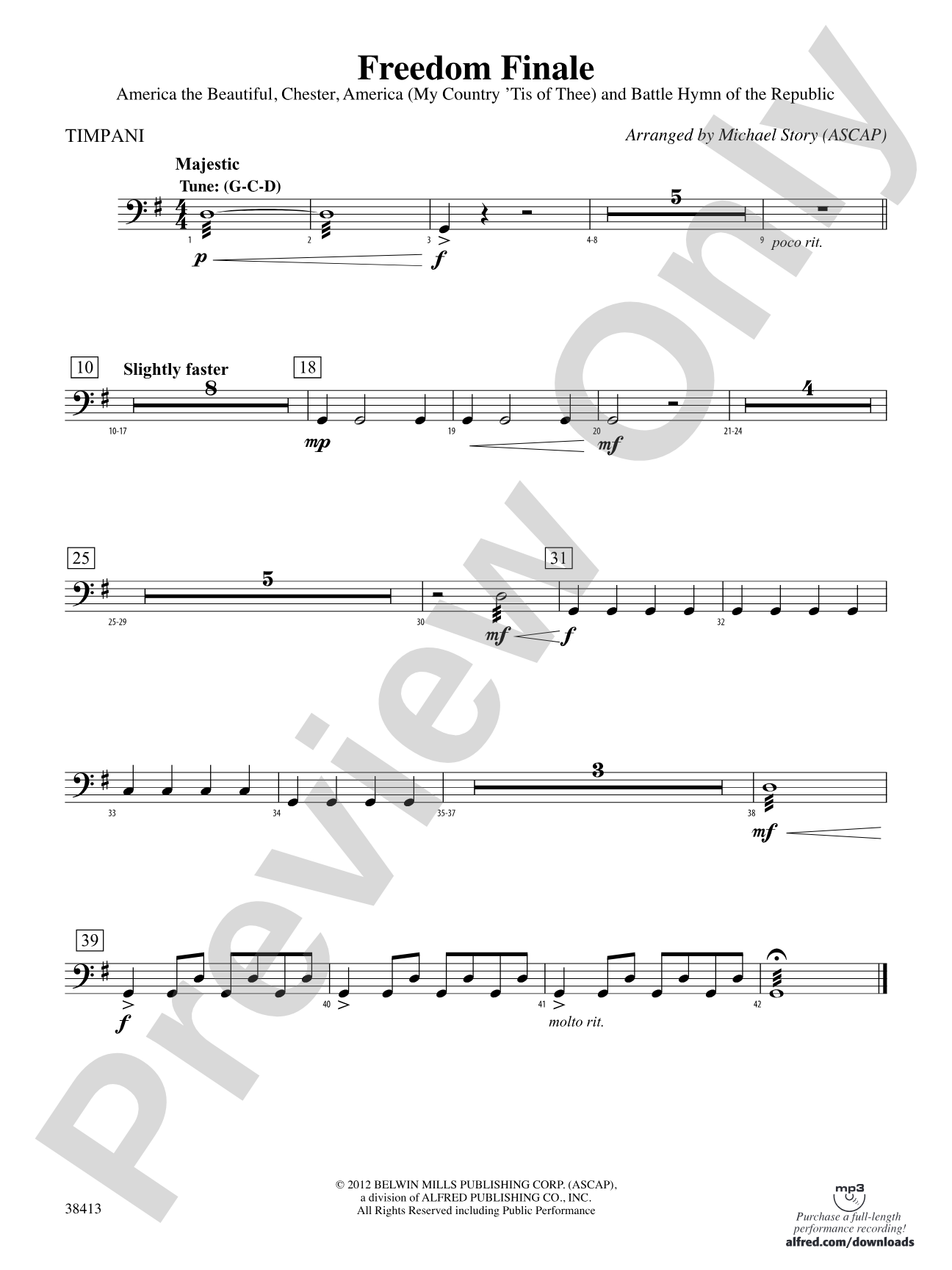 Freedom Finale: Timpani