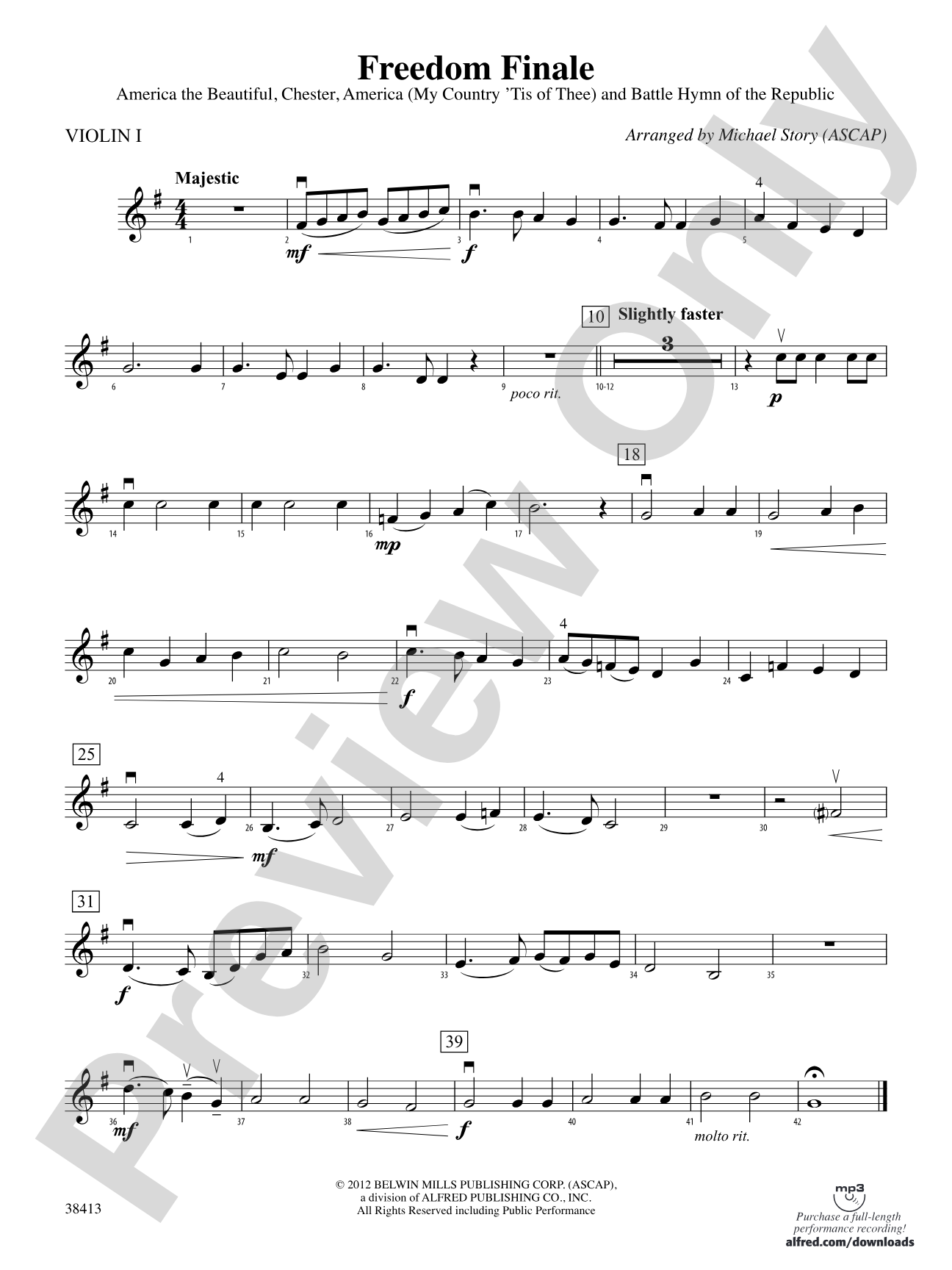 Freedom Finale: 1st Violin