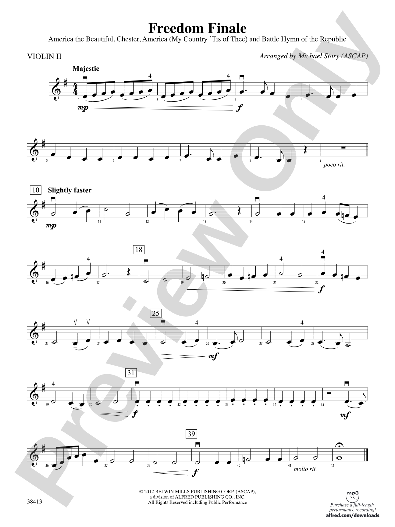 Freedom Finale: 2nd Violin