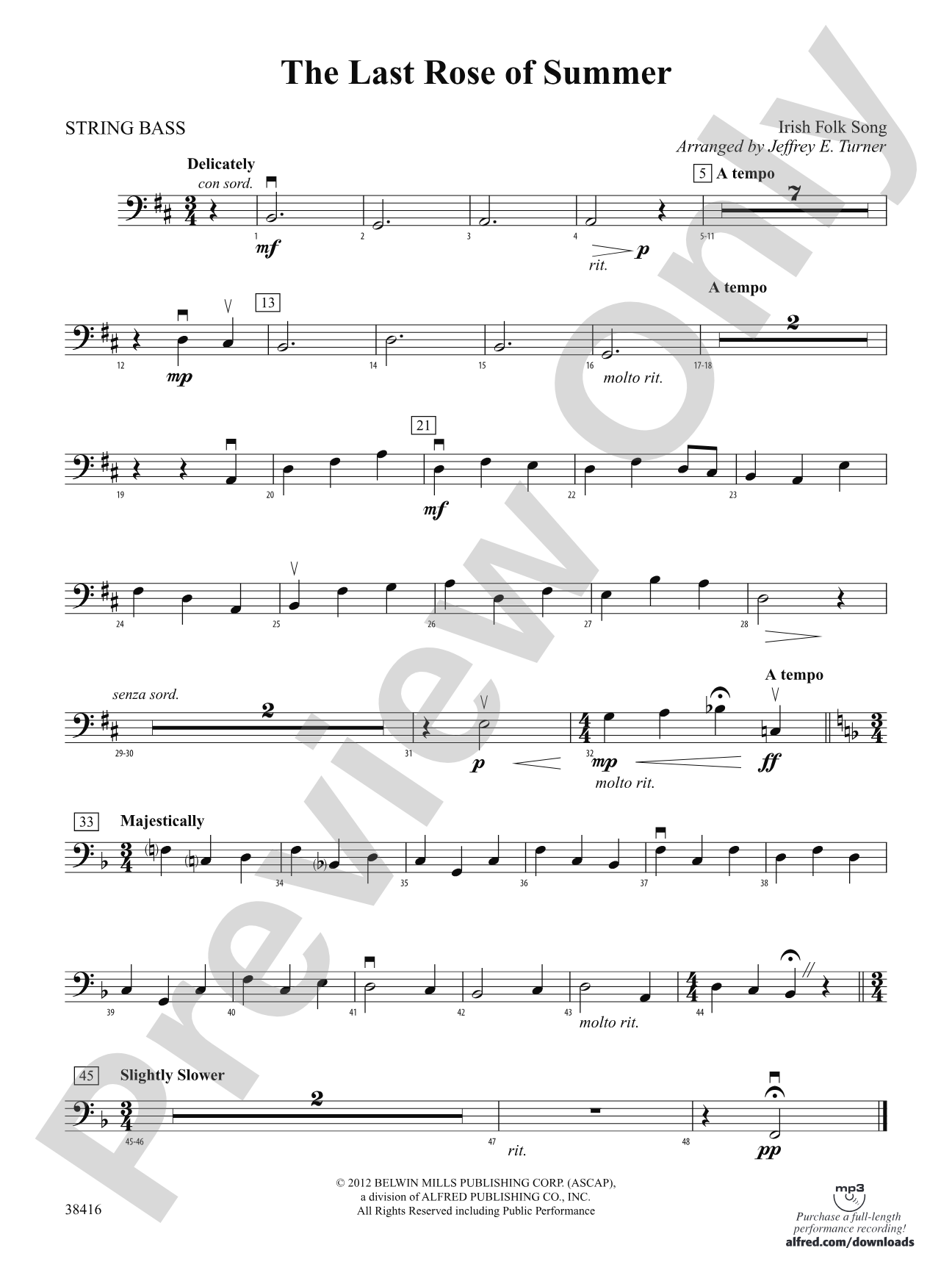 The Last Rose of Summer: String Bass