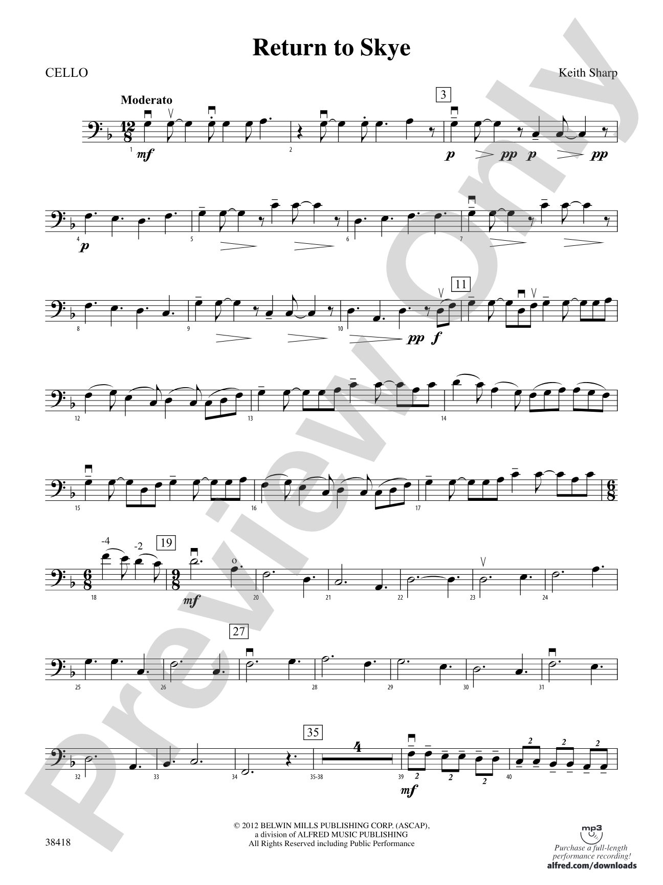 Return to Skye: Cello