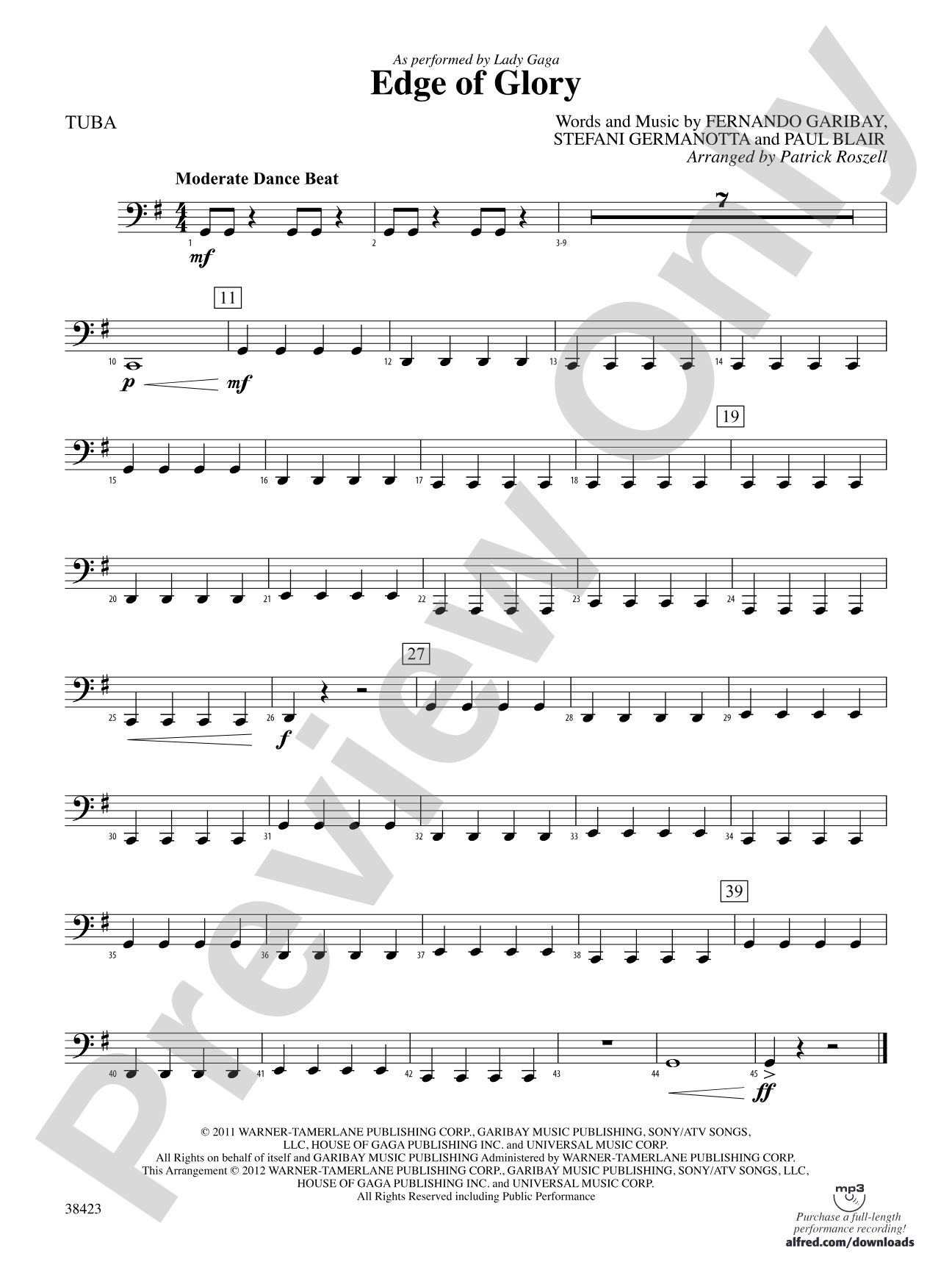 Edge of Glory: Tuba