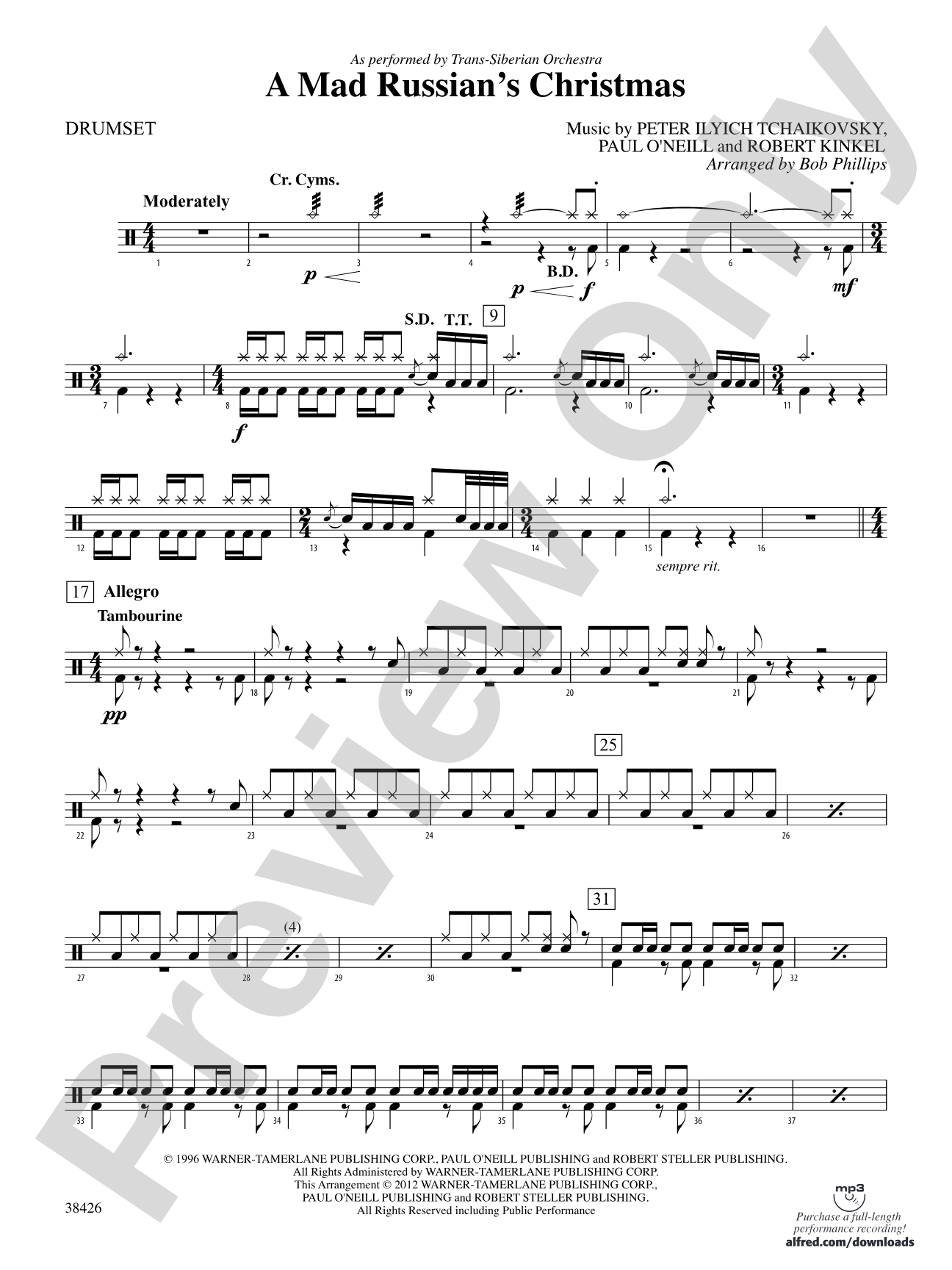 A Mad Russian's Christmas: Drums