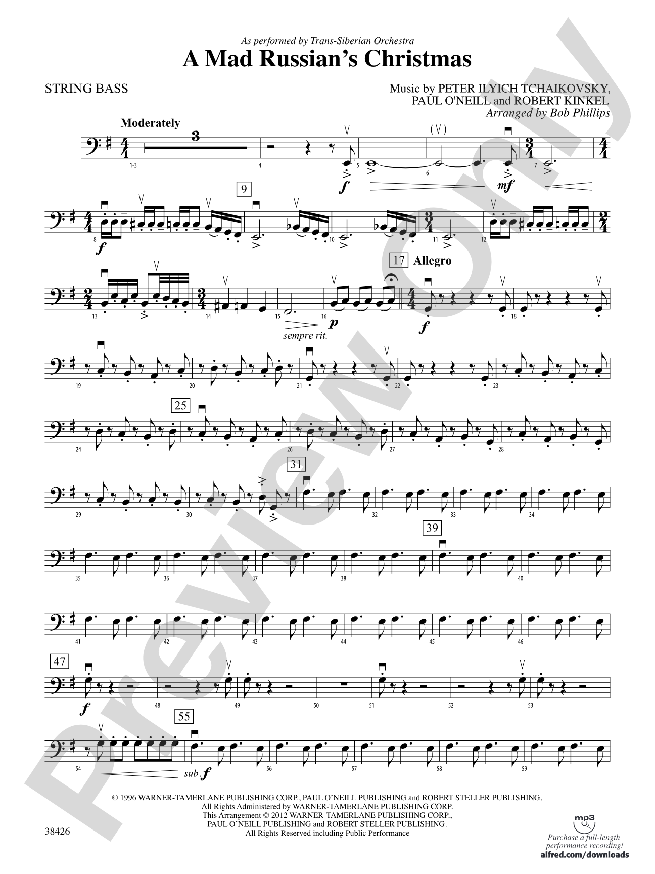 A Mad Russian's Christmas: String Bass