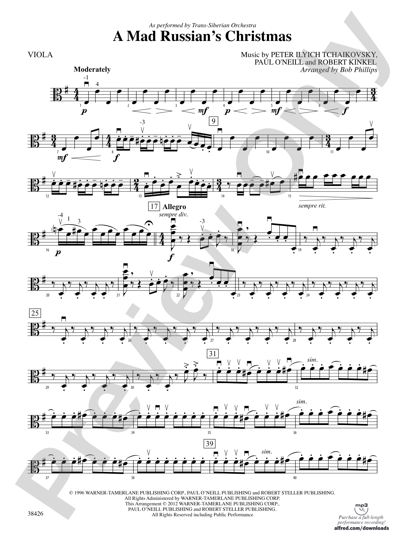 A Mad Russian's Christmas: Viola
