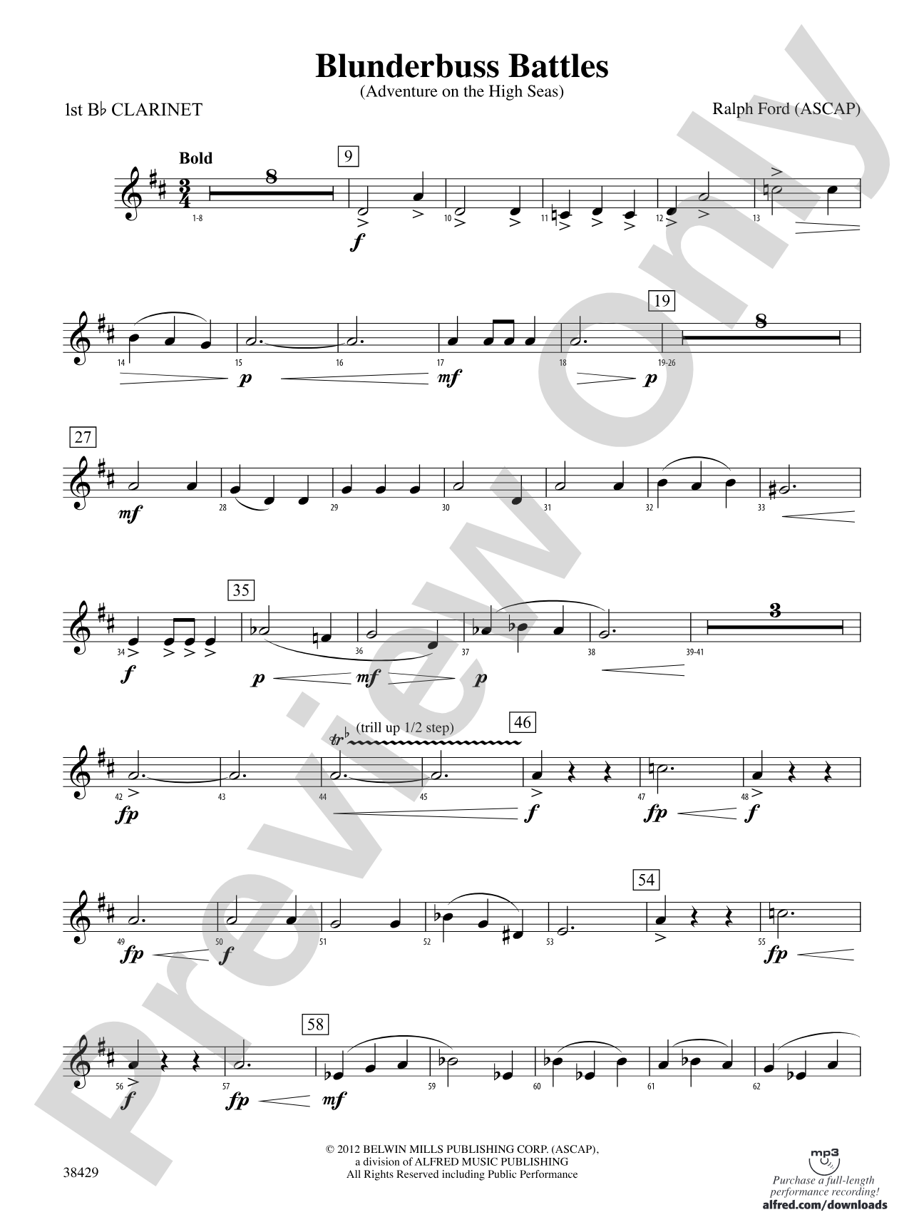 Blunderbuss Battles: 1st B-flat Clarinet