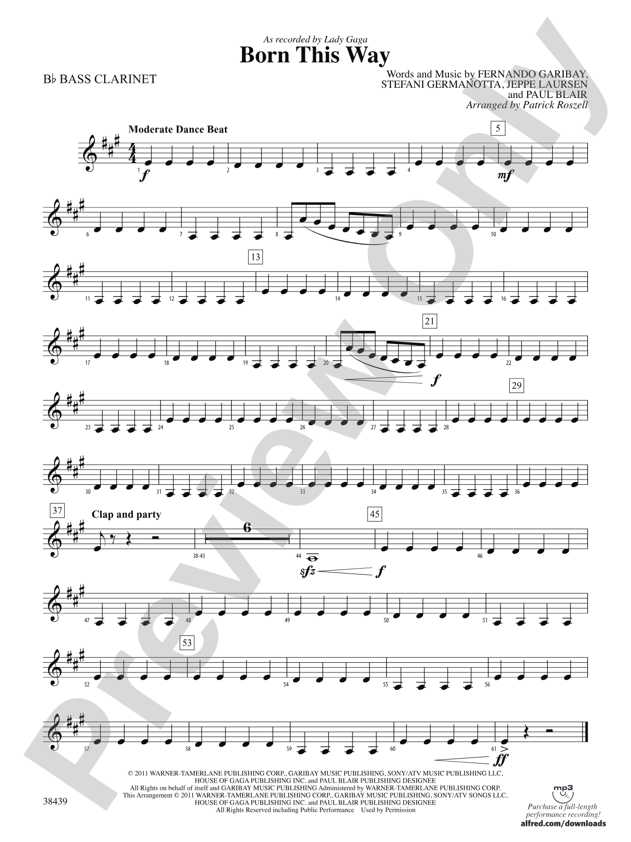 Born This Way: B-flat Bass Clarinet