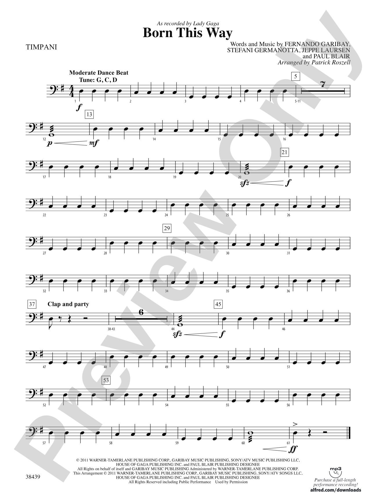 Born This Way: Timpani