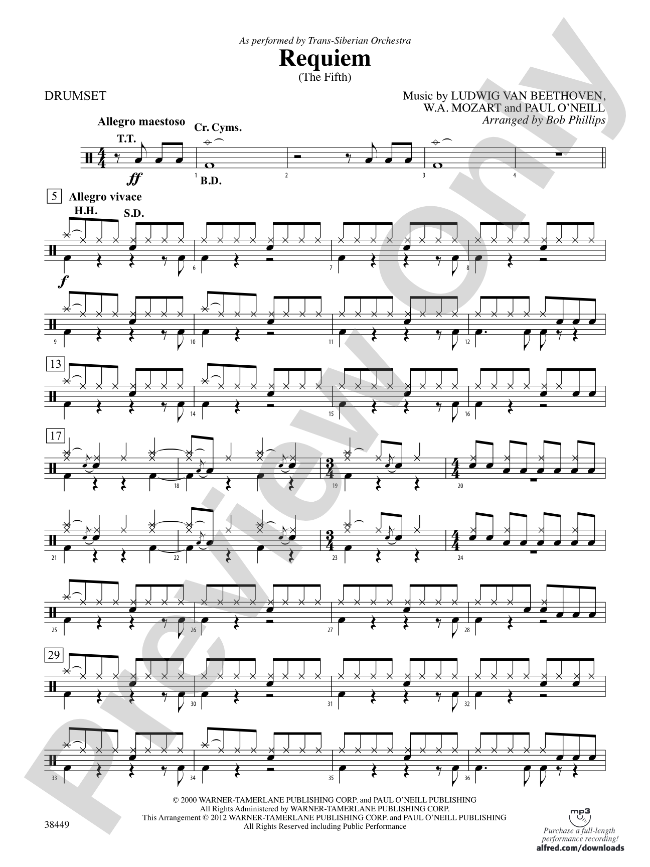 Requiem (The Fifth): Drums