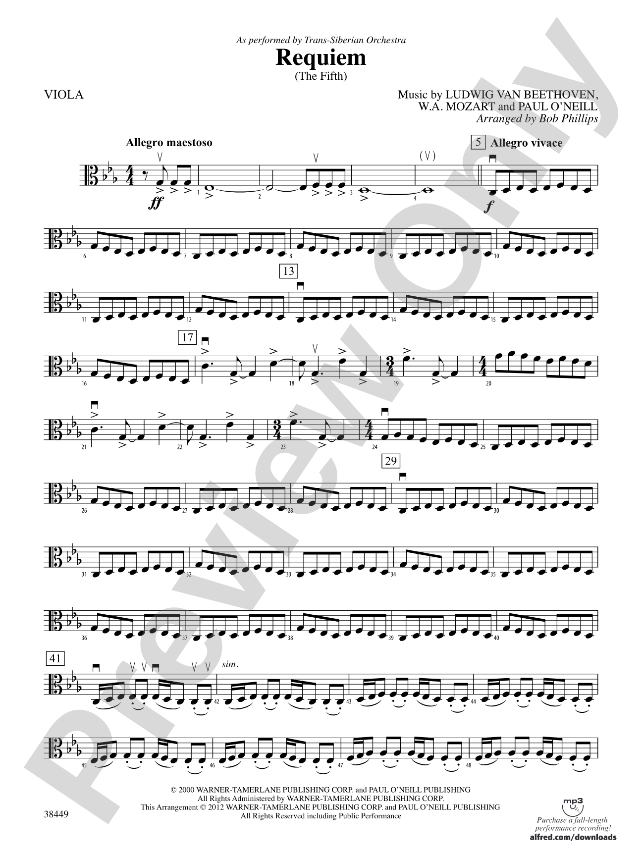 Requiem (The Fifth): Viola