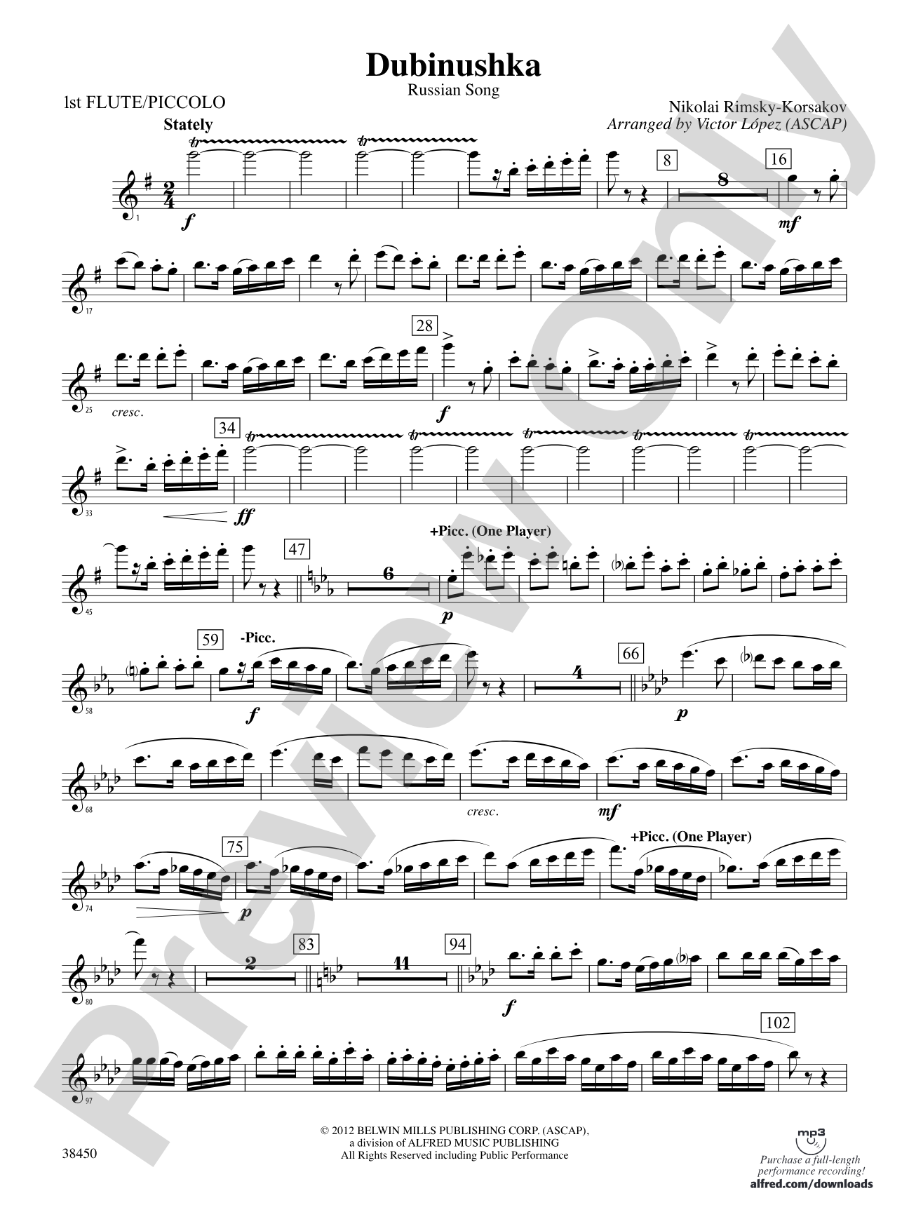 Dubinushka: Flute