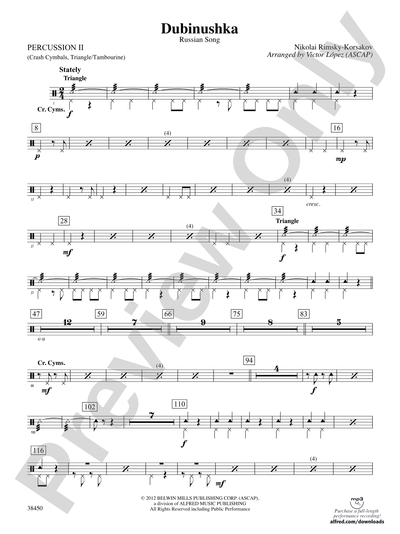 Dubinushka: 2nd Percussion