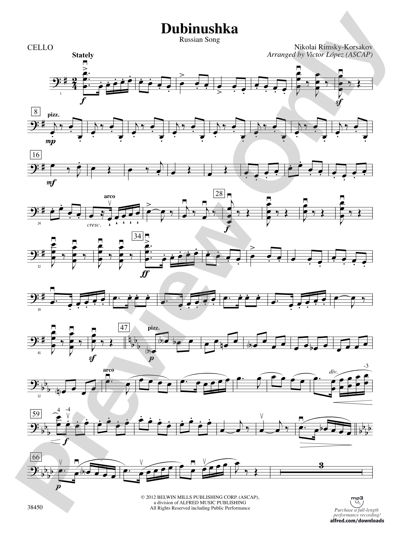 Dubinushka: Cello