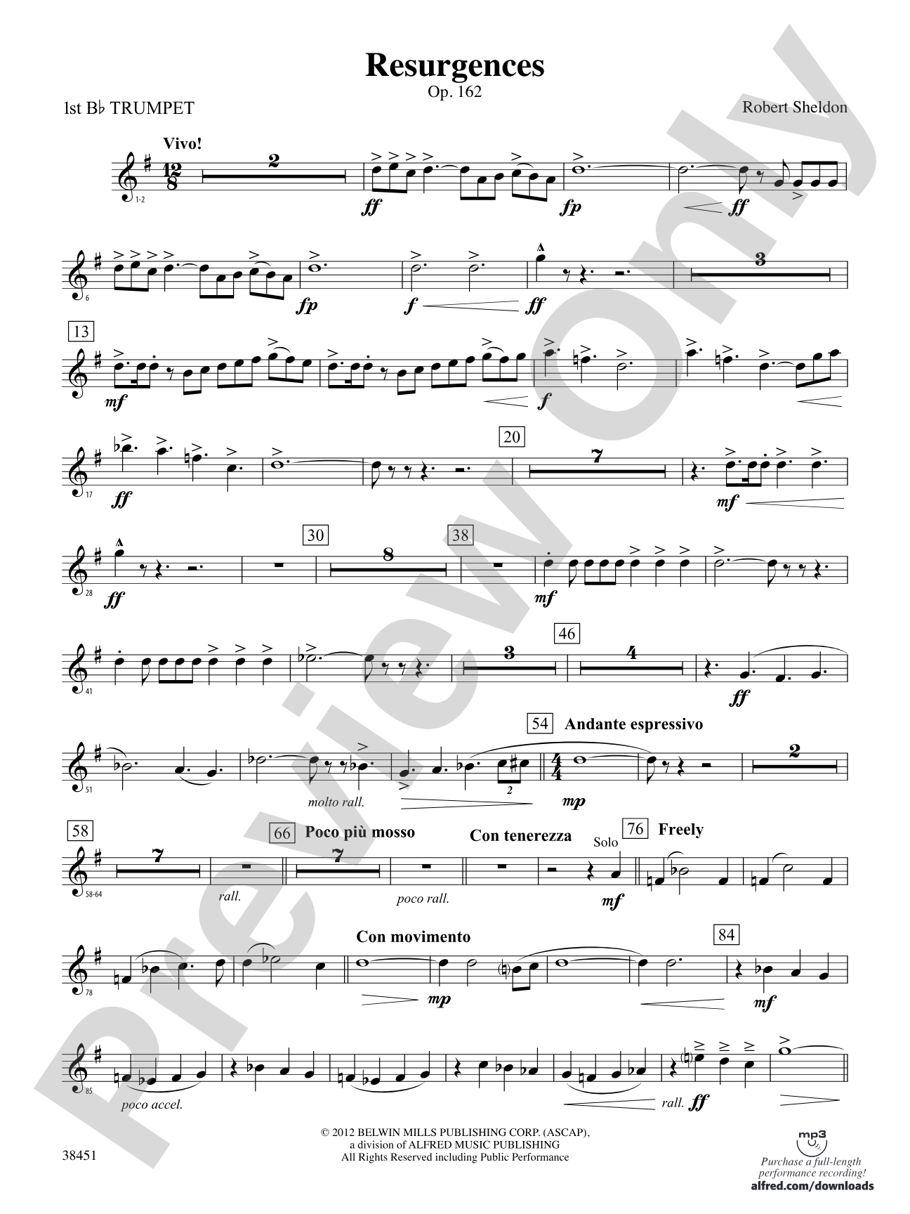 Resurgences: 1st B-flat Trumpet