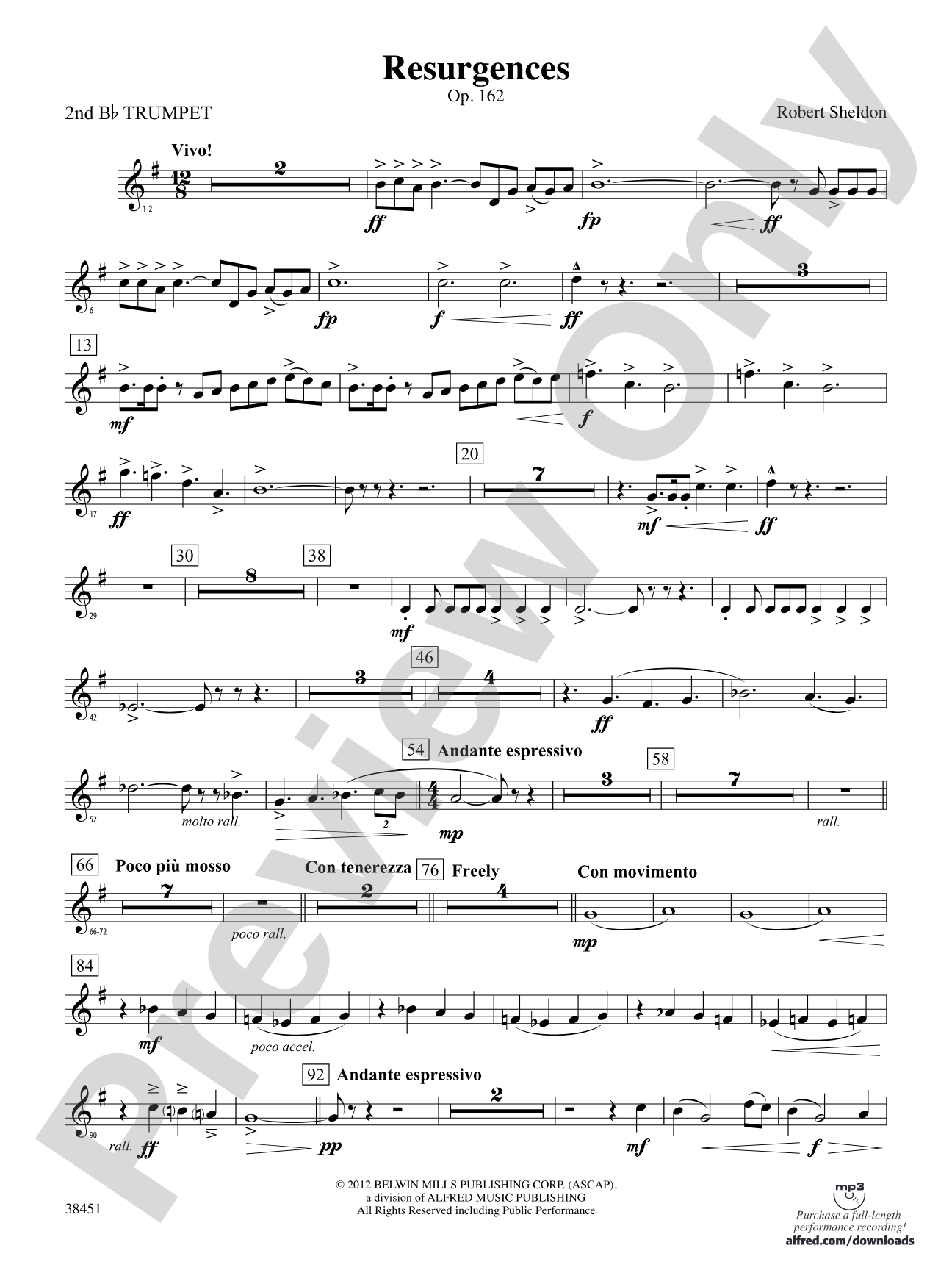Resurgences: 2nd B-flat Trumpet