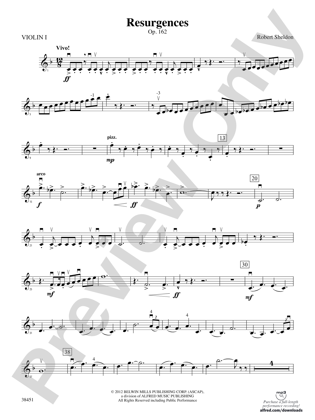 Resurgences: 1st Violin