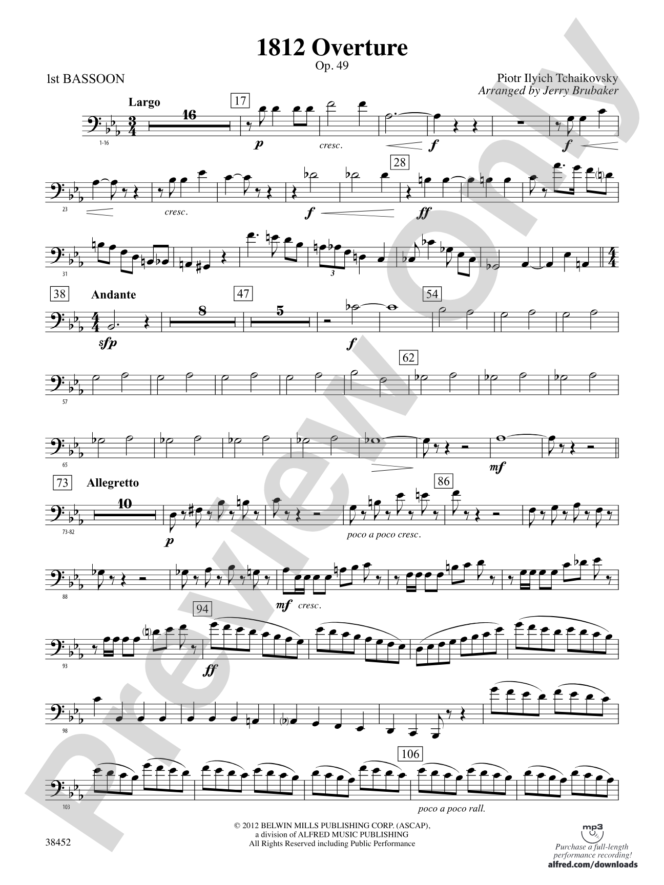1812 Overture: Bassoon