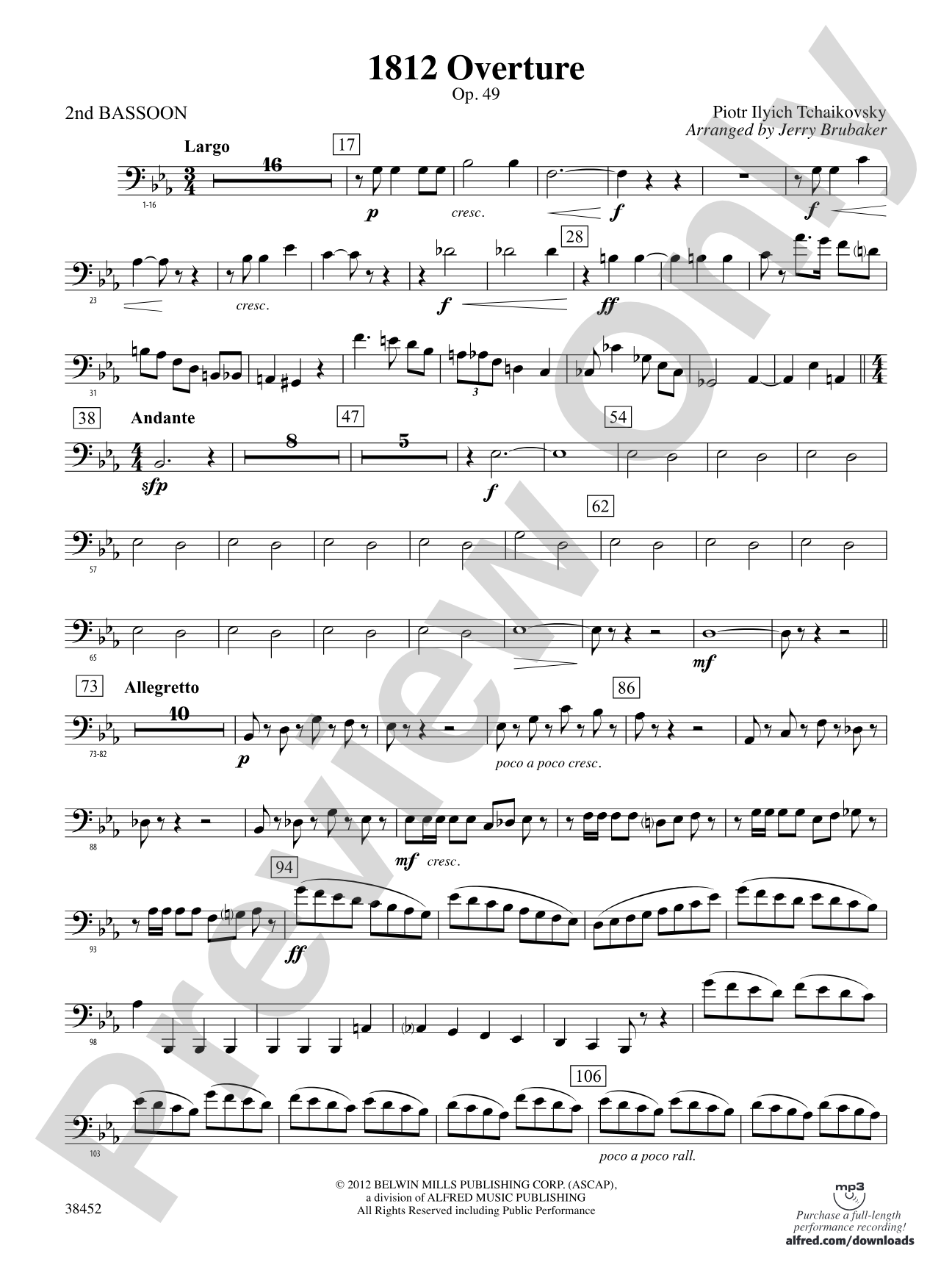 1812 Overture: 2nd Bassoon