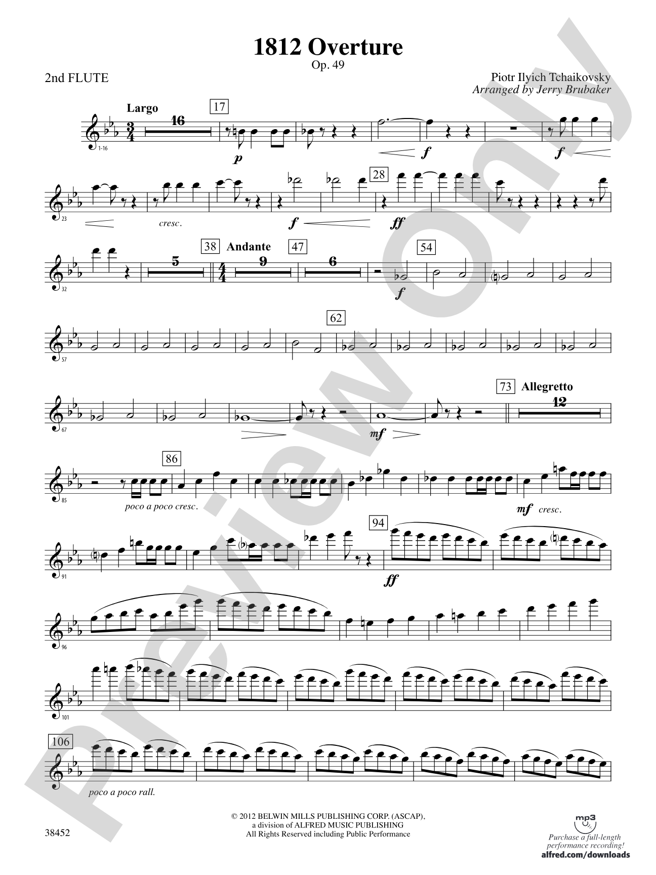 1812 Overture: 2nd Flute